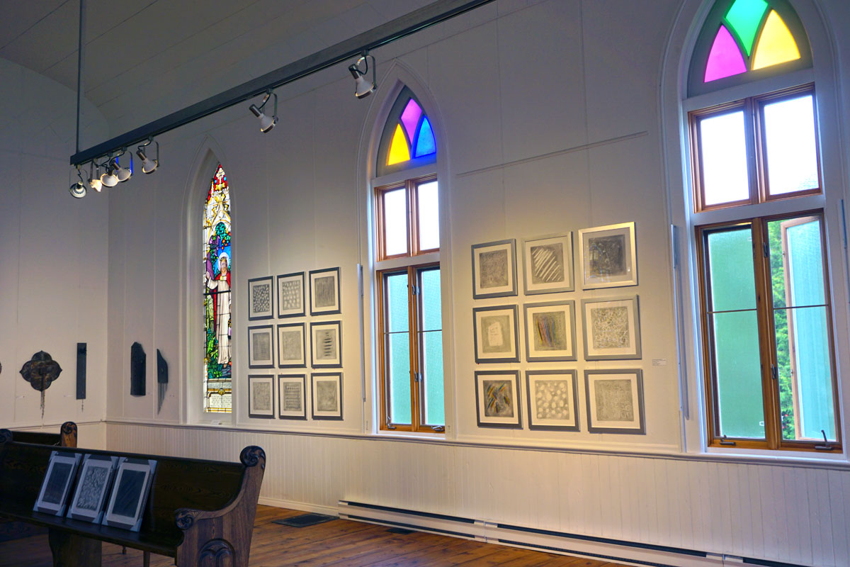 © 2019 Louise Levergneux. Conteurs d’eau exhibition by François Chamberland at Galerie Art Plus in Sutton, Québec.