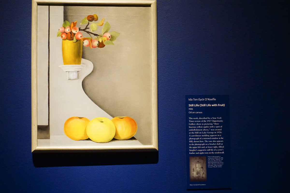 © 2019 Louise Levergneux. Still life with Fruit, oil on canvas 1926 by Ida Ten Eyck O’Keeffe.