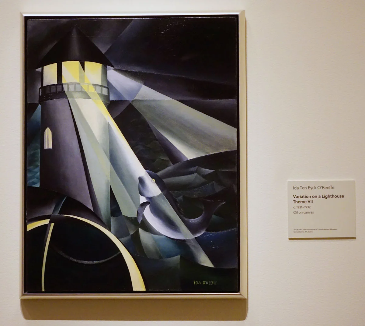 © 2019 Louise Levergneux. My favourite painting by da Ten Eyck O’Keeffe Variation on a Lighthouse Theme VII, 1931-32, oil on canvas.