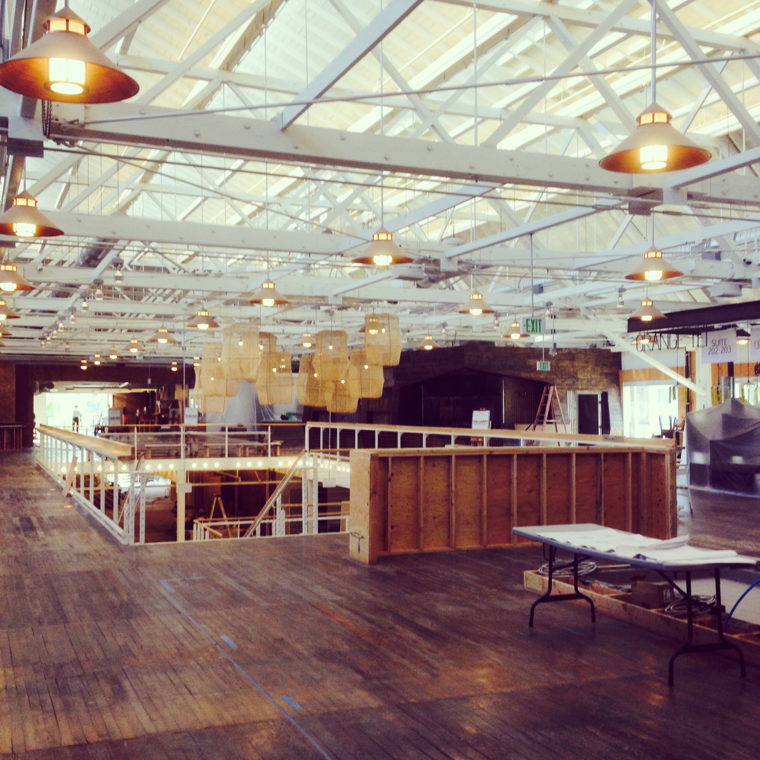 Inside The Packing House, before its May opening