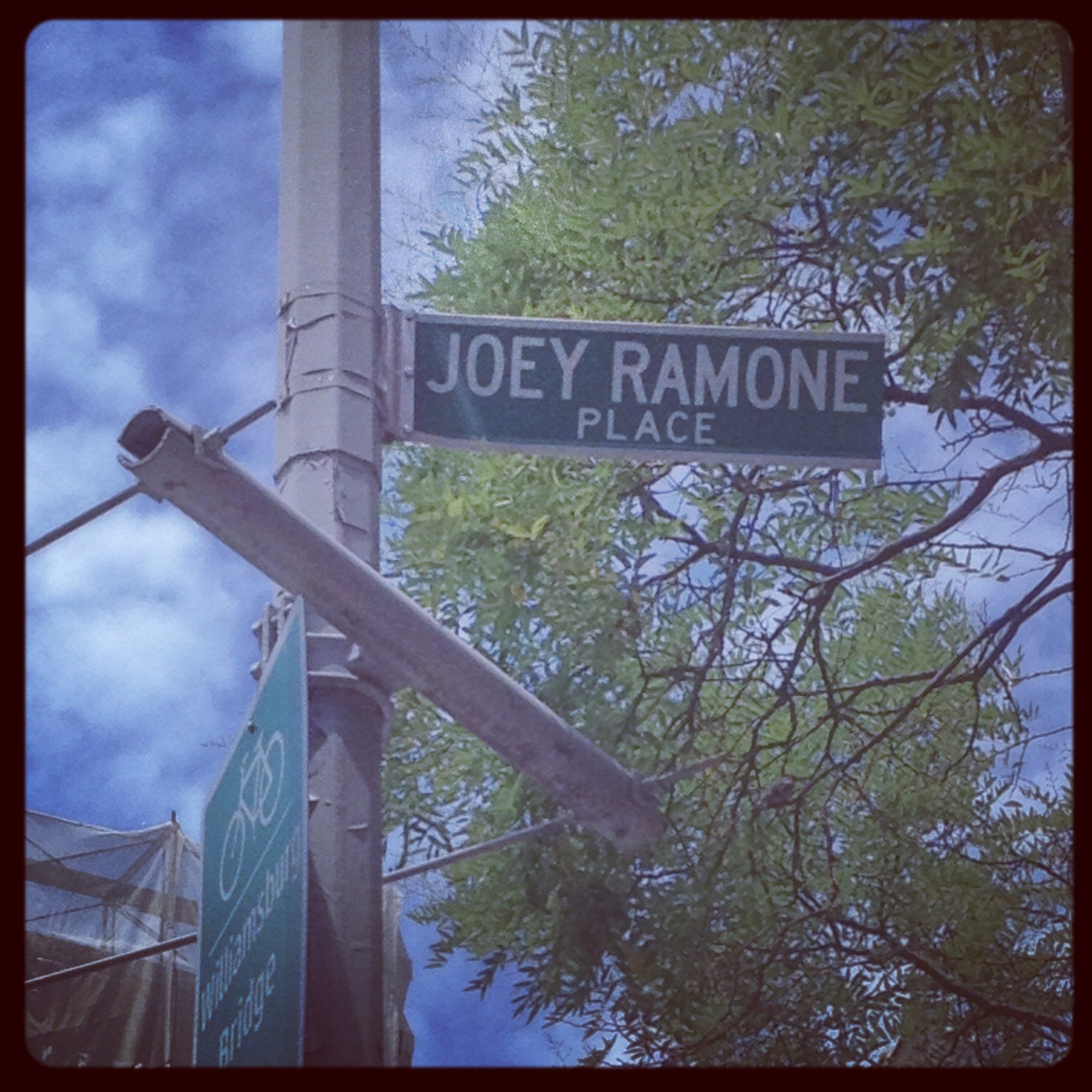 Joey Ramone Place was at one time the most-stolen street sign in NYC