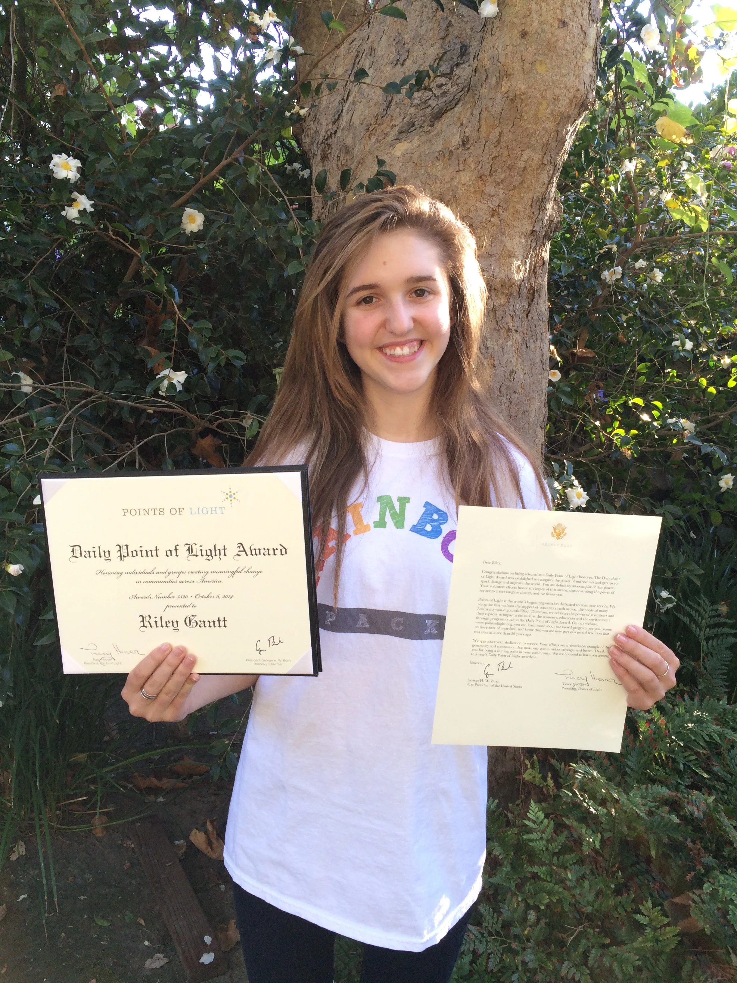 Daily Point of Light Award - Riley