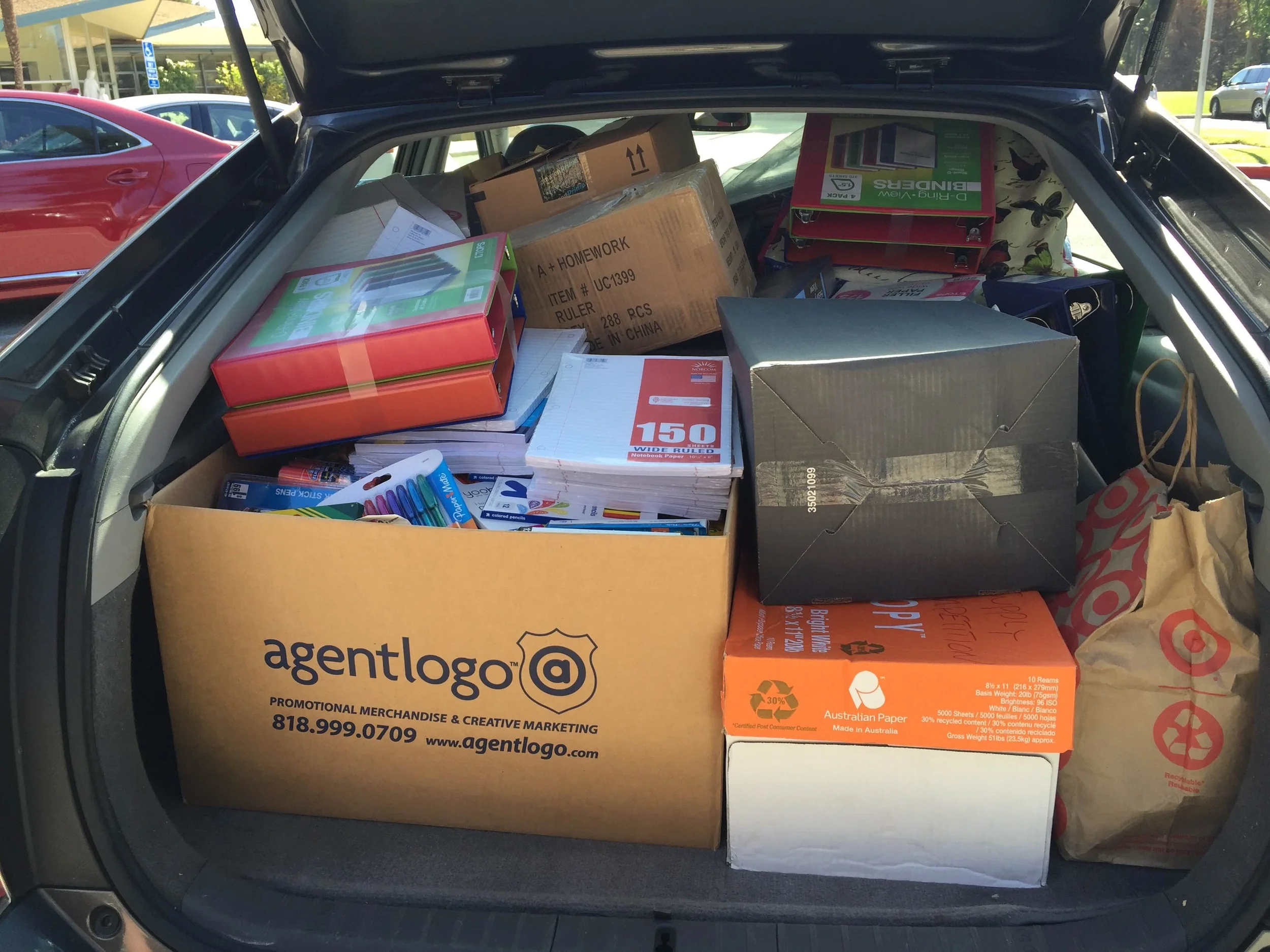 Supplies Donated by Chaminade HS 2015