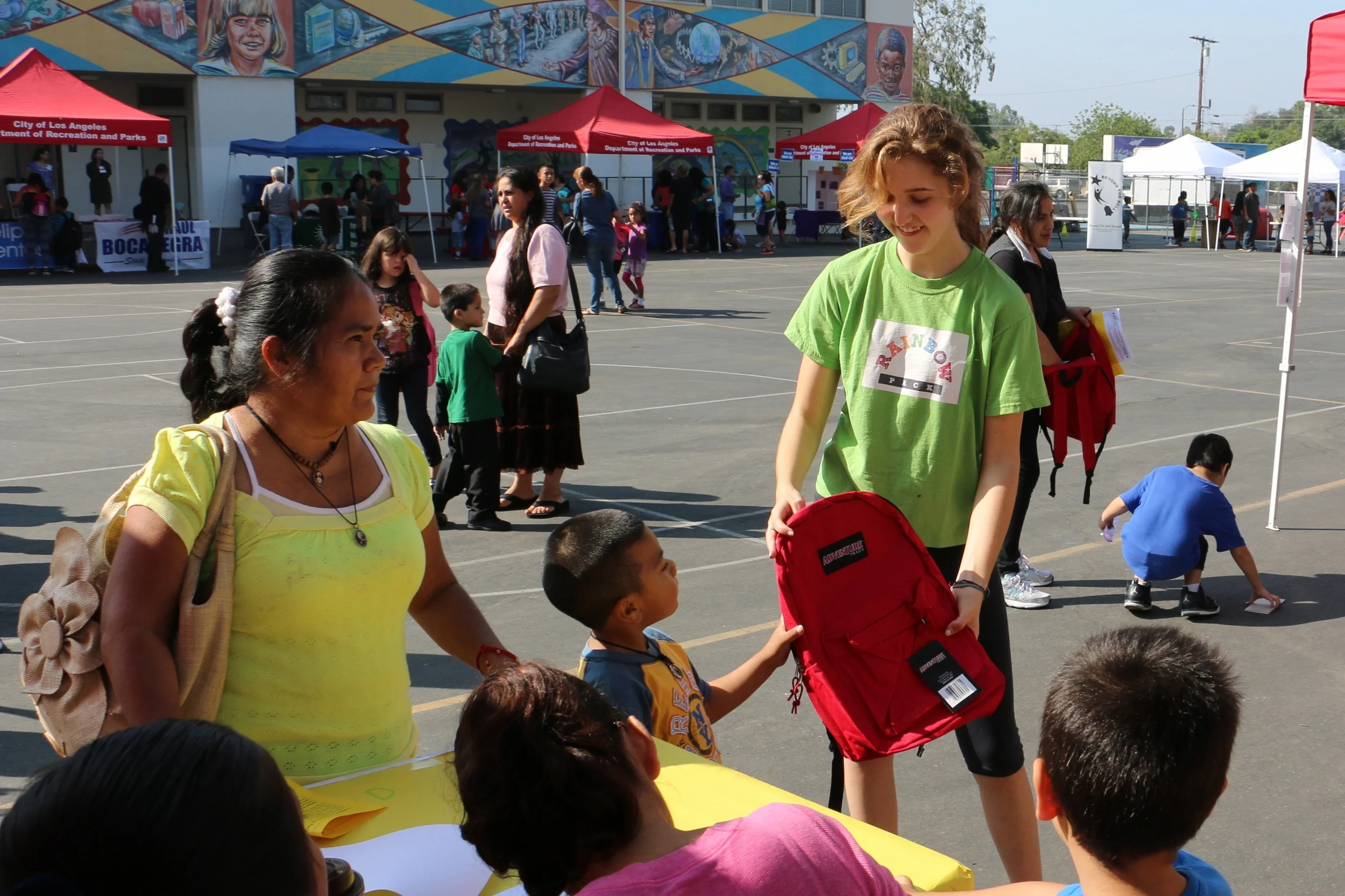 Rainbow Pack Back to School Fair - 2014 at Haddon Ave.
