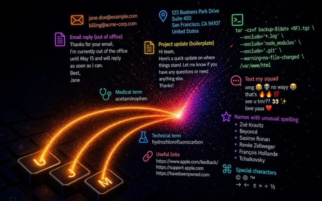 Speed Up Mac and iOS Typing with Text Expansion