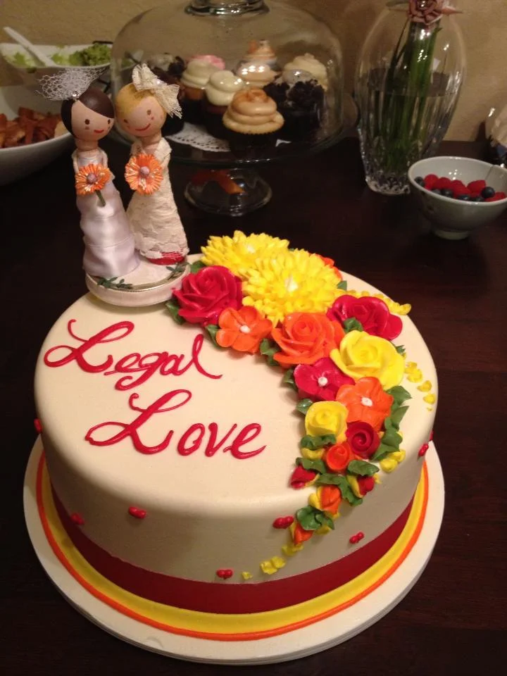 "Legal Love" cake by Rossmoor Pasteries