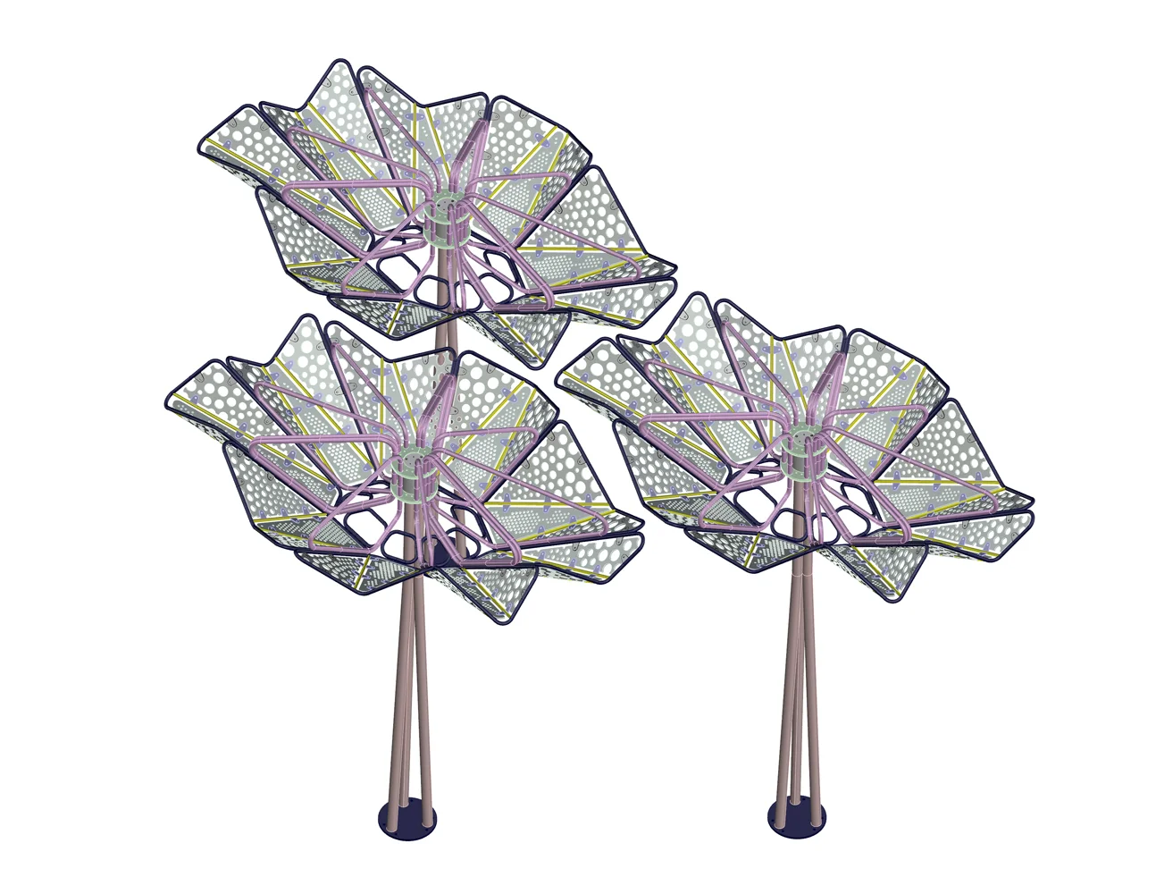 3d Model showing second design phase.