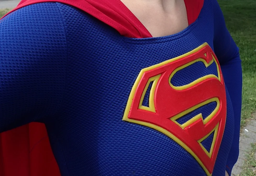 This Supergirl costume is based on the one worn in the 2015 CBS series . More details on its construction can be found here