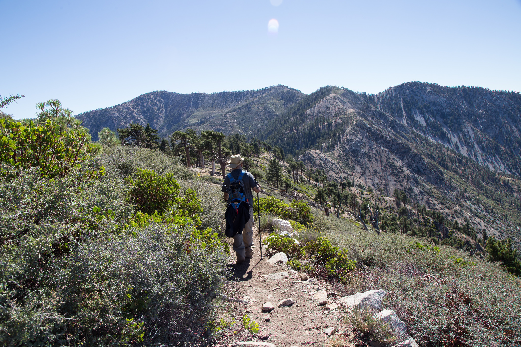 Now heading back down.
