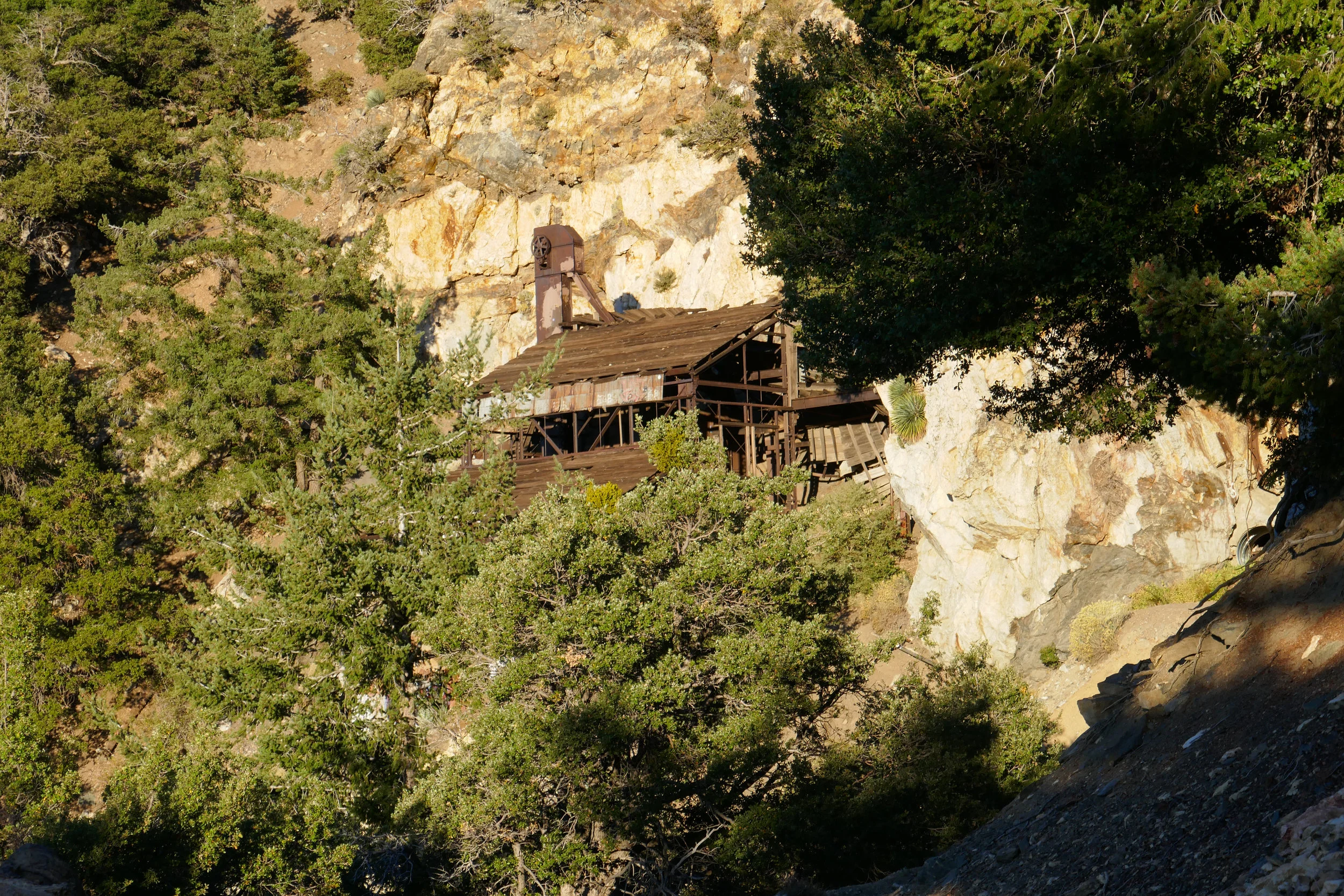 First view of the mine comes into view.