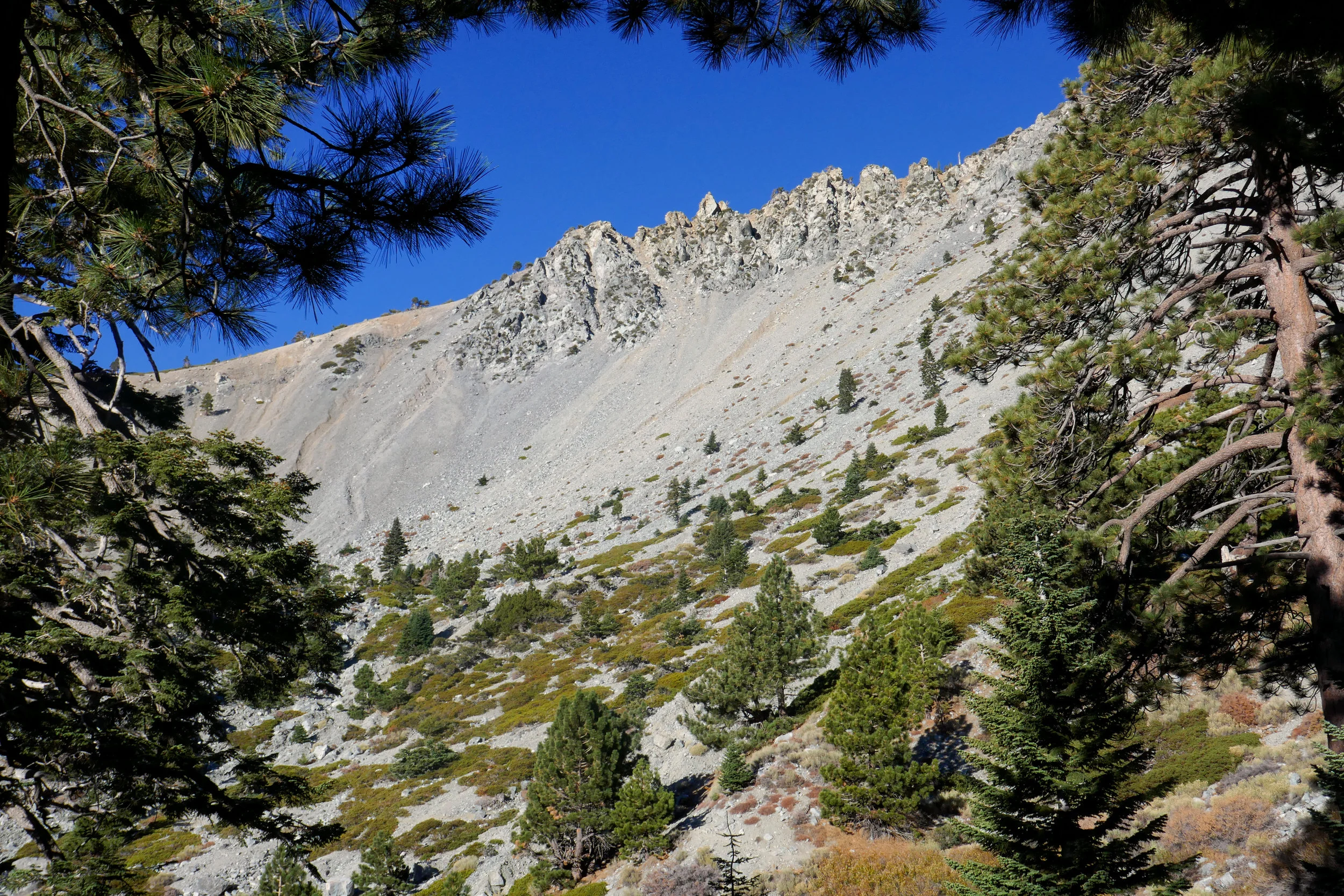 Getting ready to head through Baldy Bowl then up to the summit.
