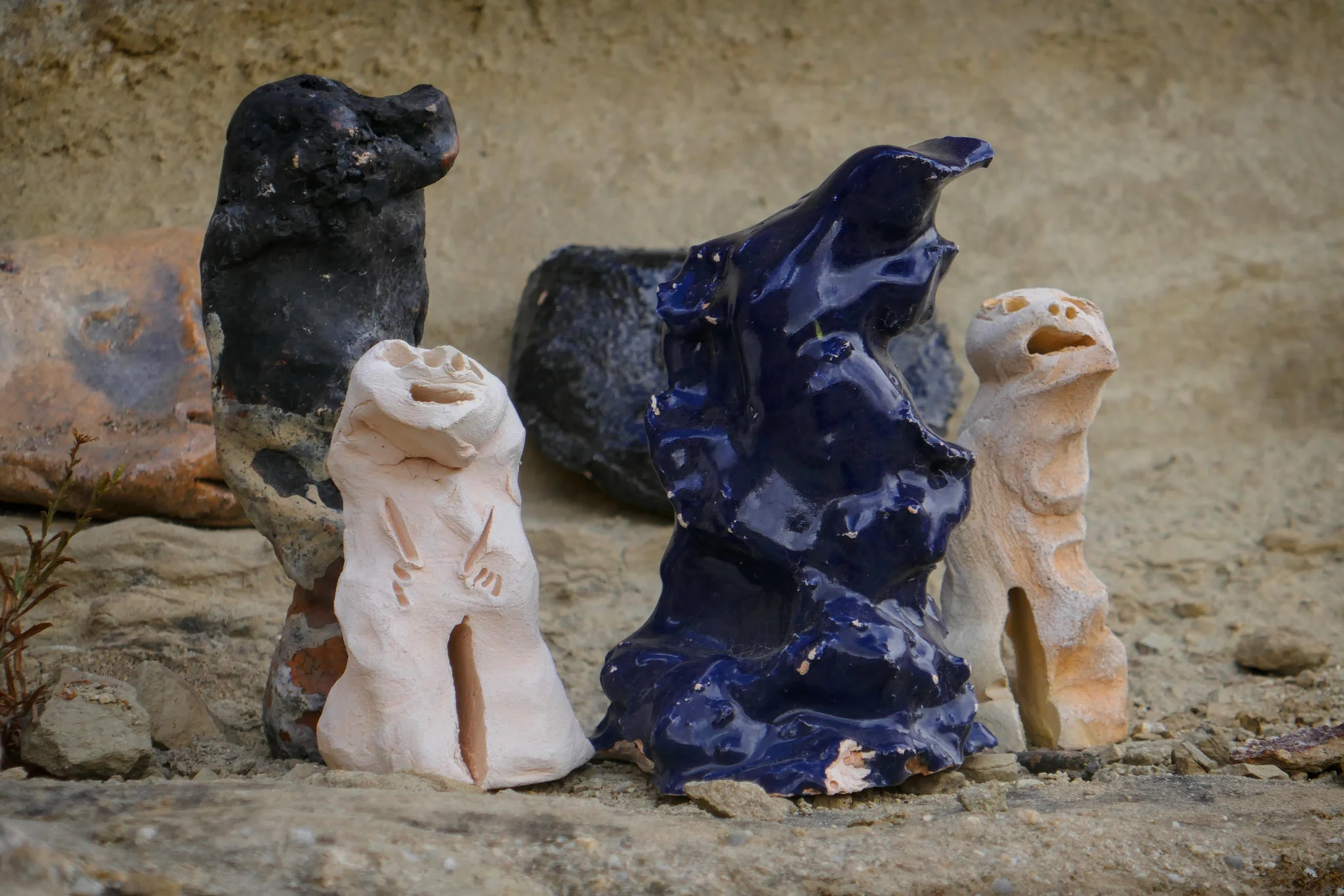 I am not sure who left these here. Aliens? You never know what you'll find on the trail some days. :)