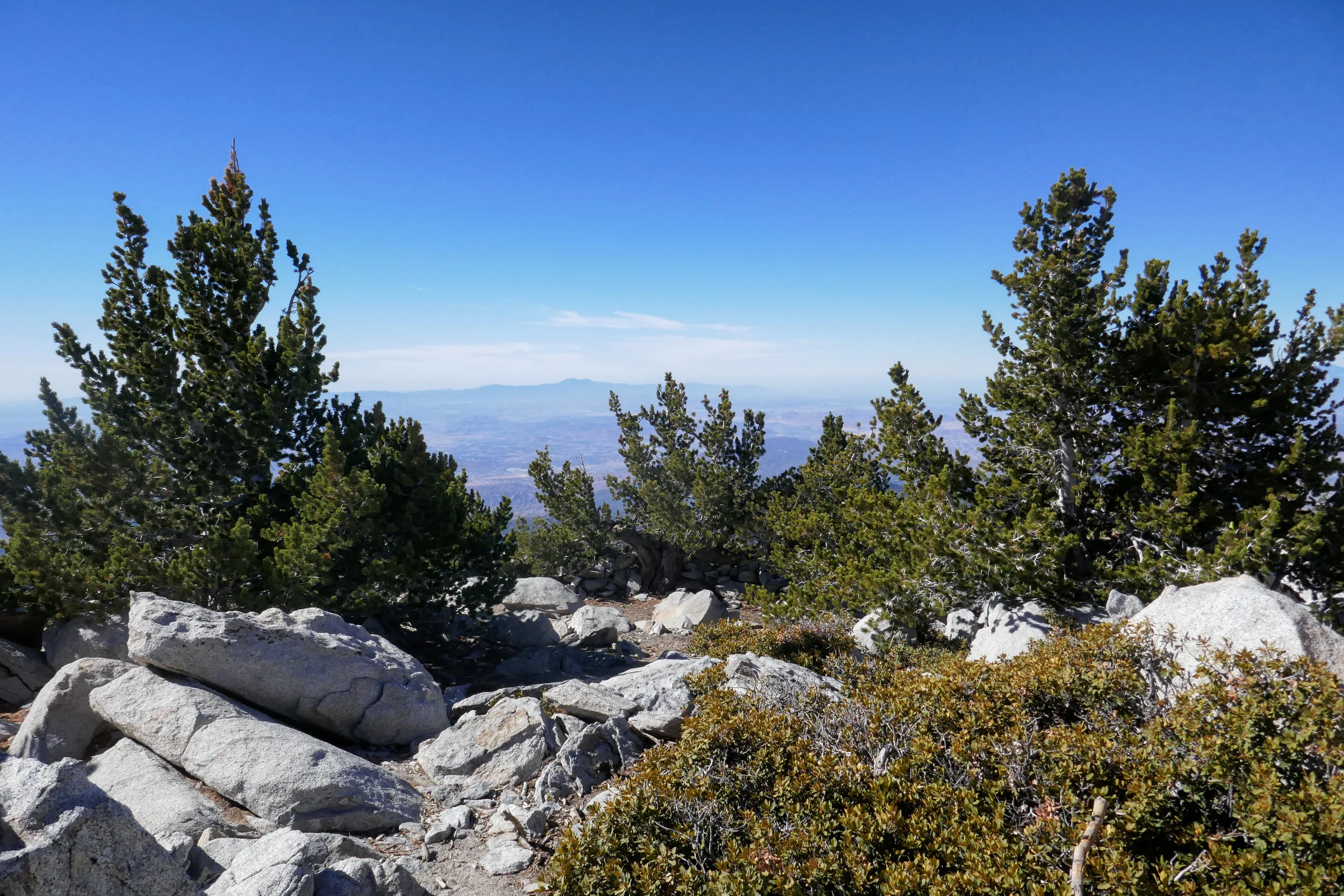 View from the top of Mount San Jacinto.