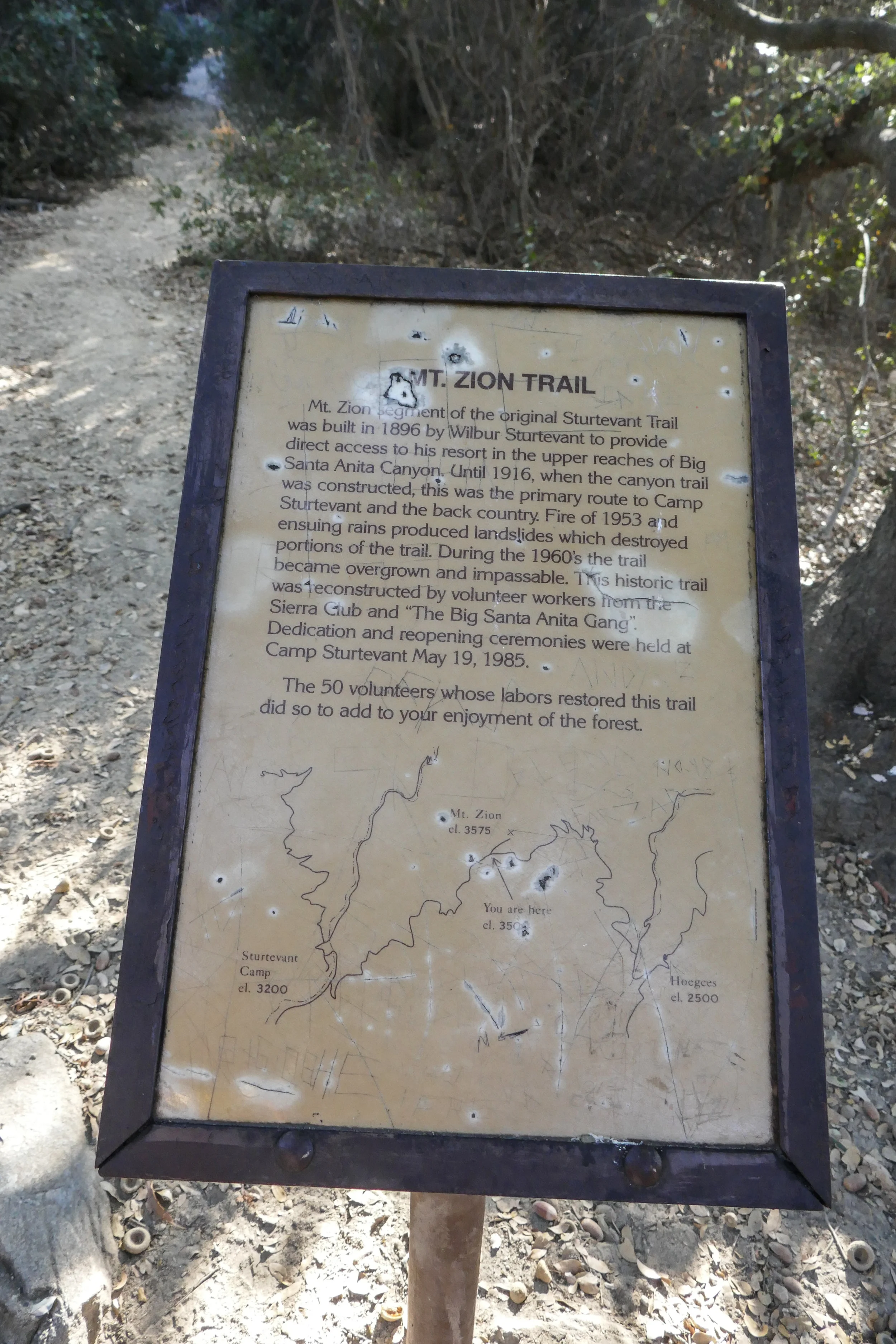 Spur to Mount Zion.