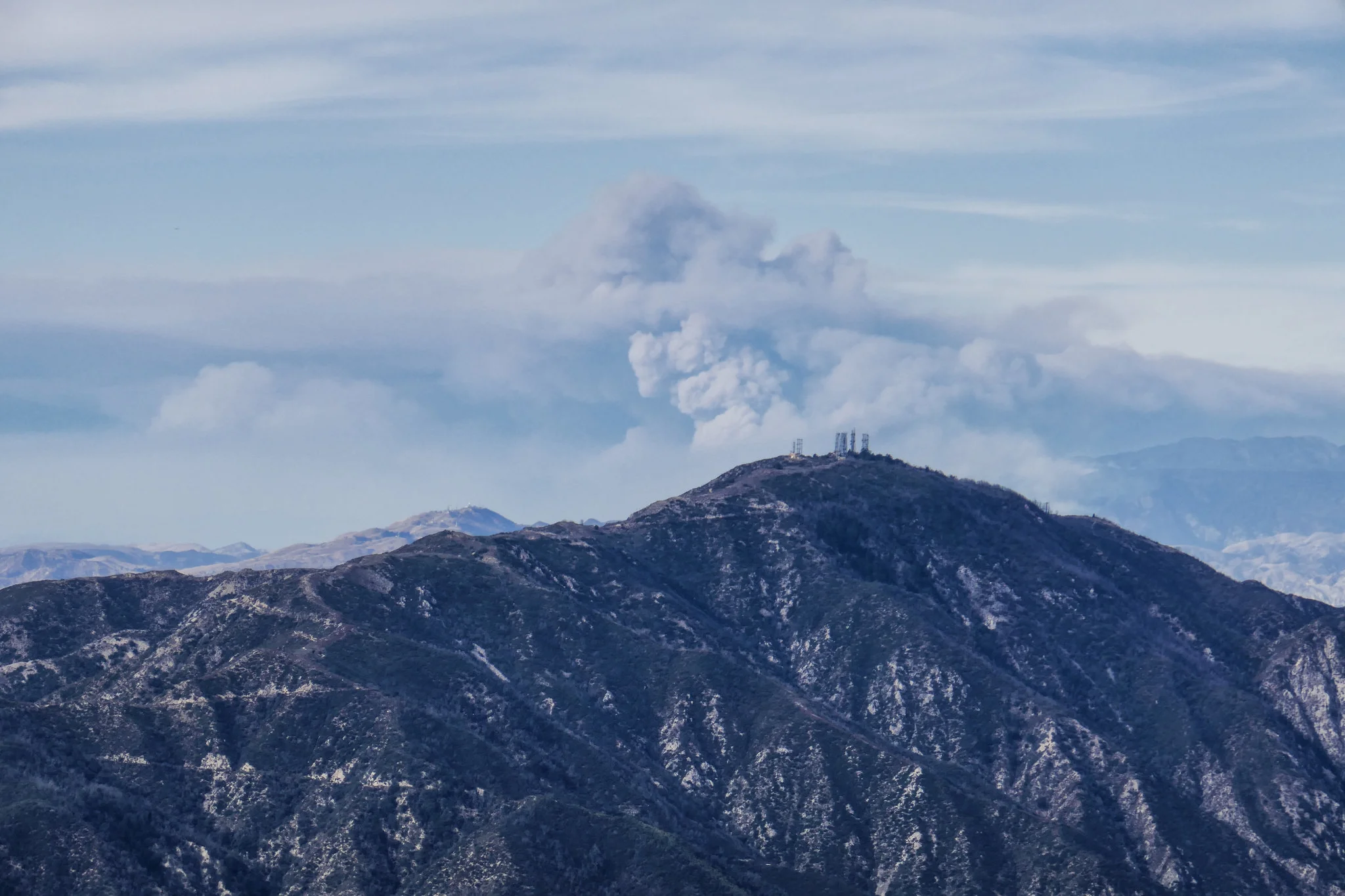 Smoke from the Thomas Fire. 