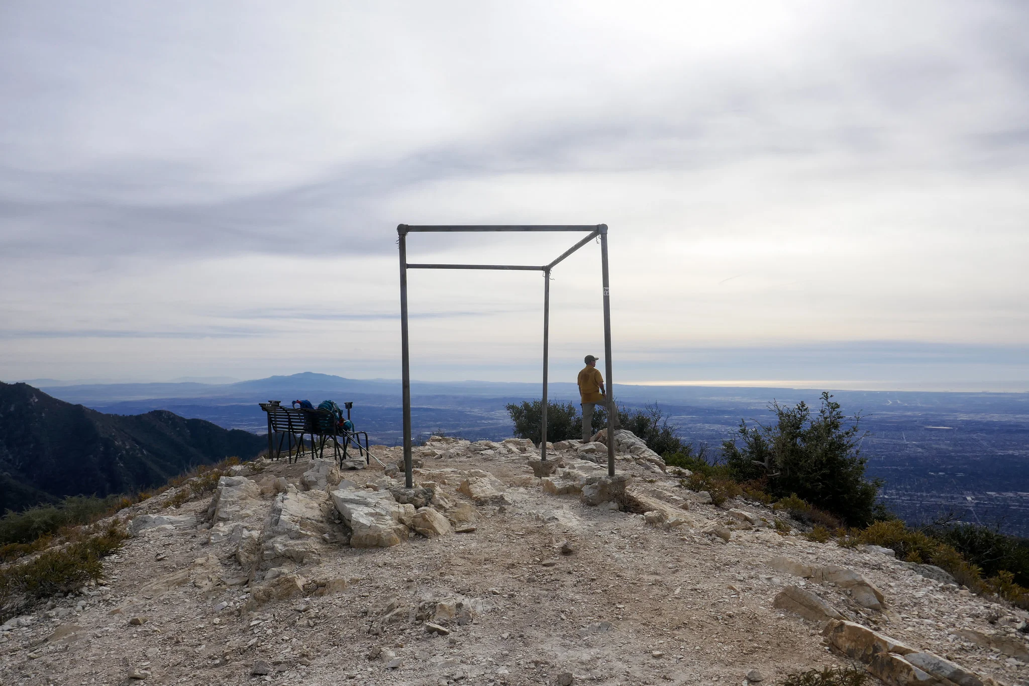 On top of Mount Lowe.