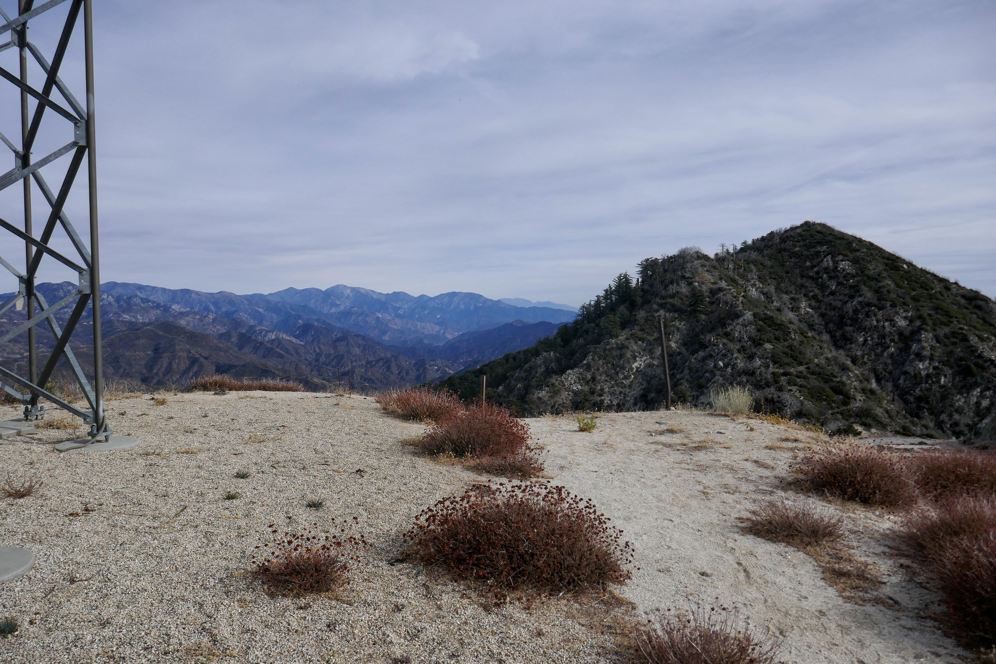 Looking over at San Gabriel Peak from Mt. Disappointment.