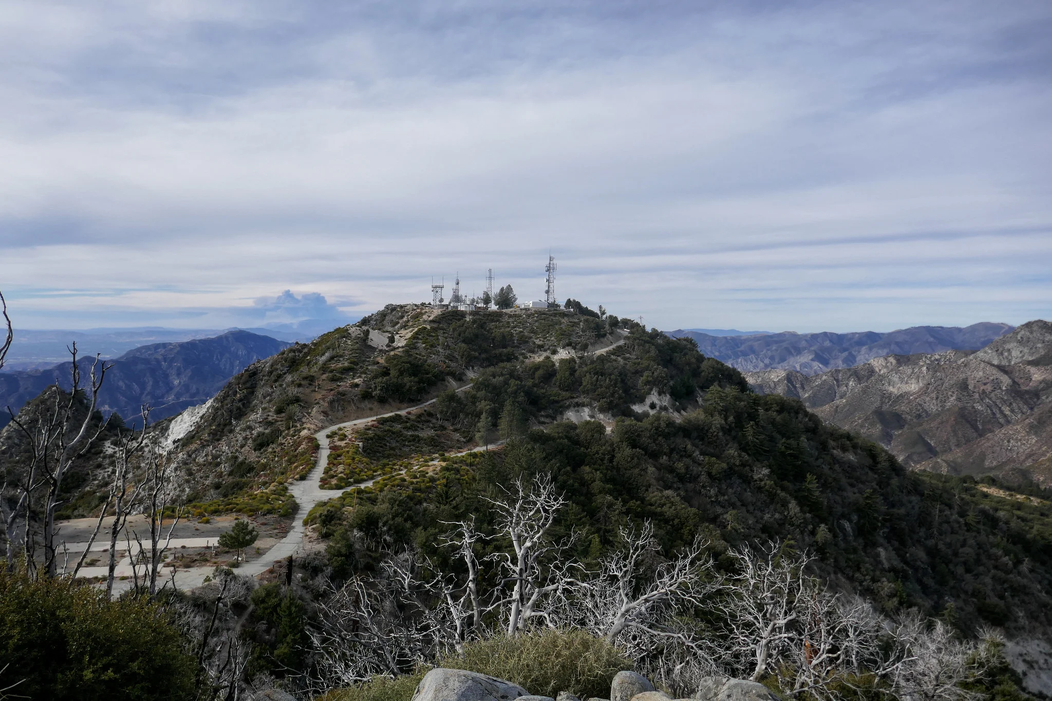 Now on the way to San Gabriel Peak looking back at Mt. Disappointment.