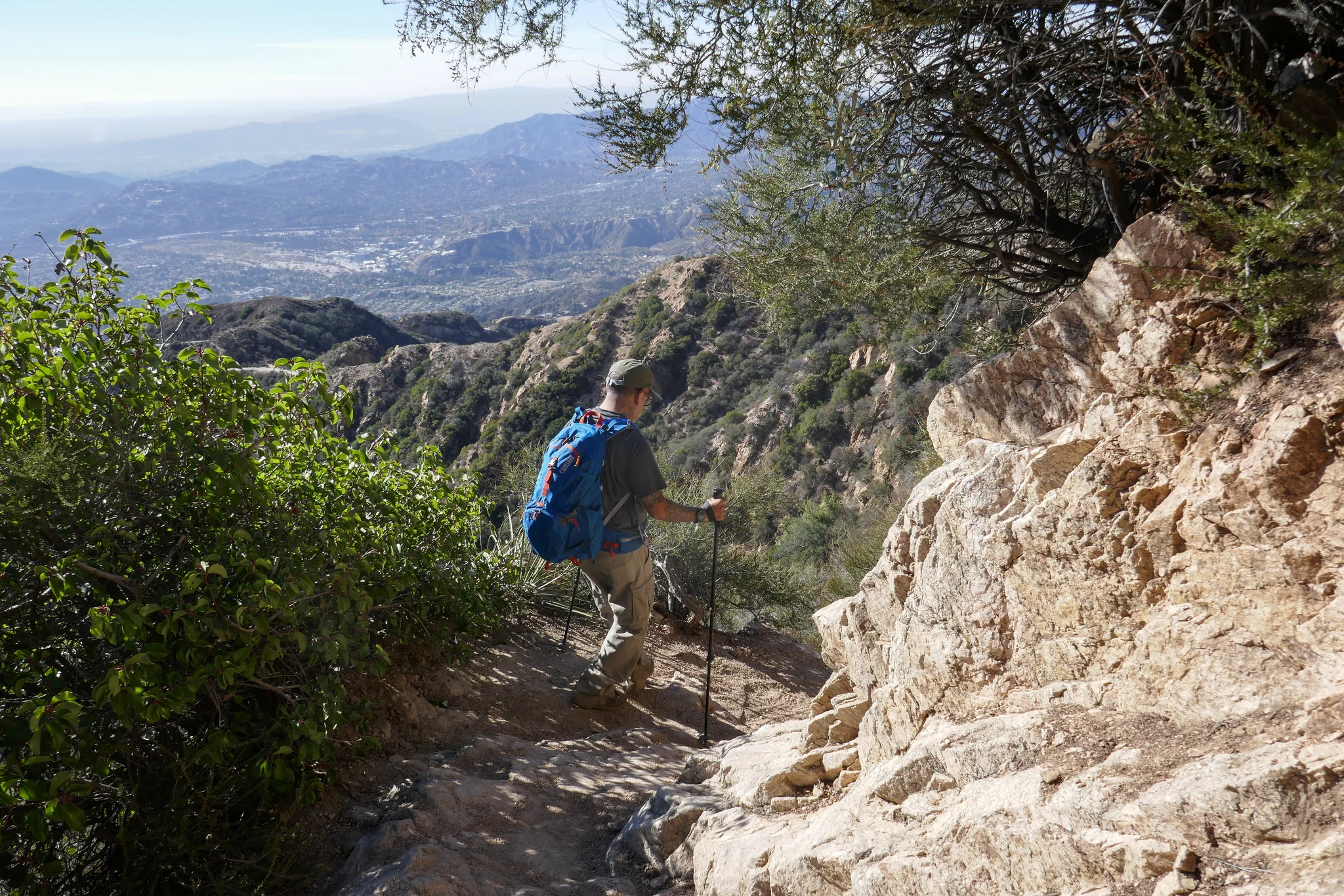 Almost back to the Echo Mountain Trail. From here on out it was exposed and quite hot.