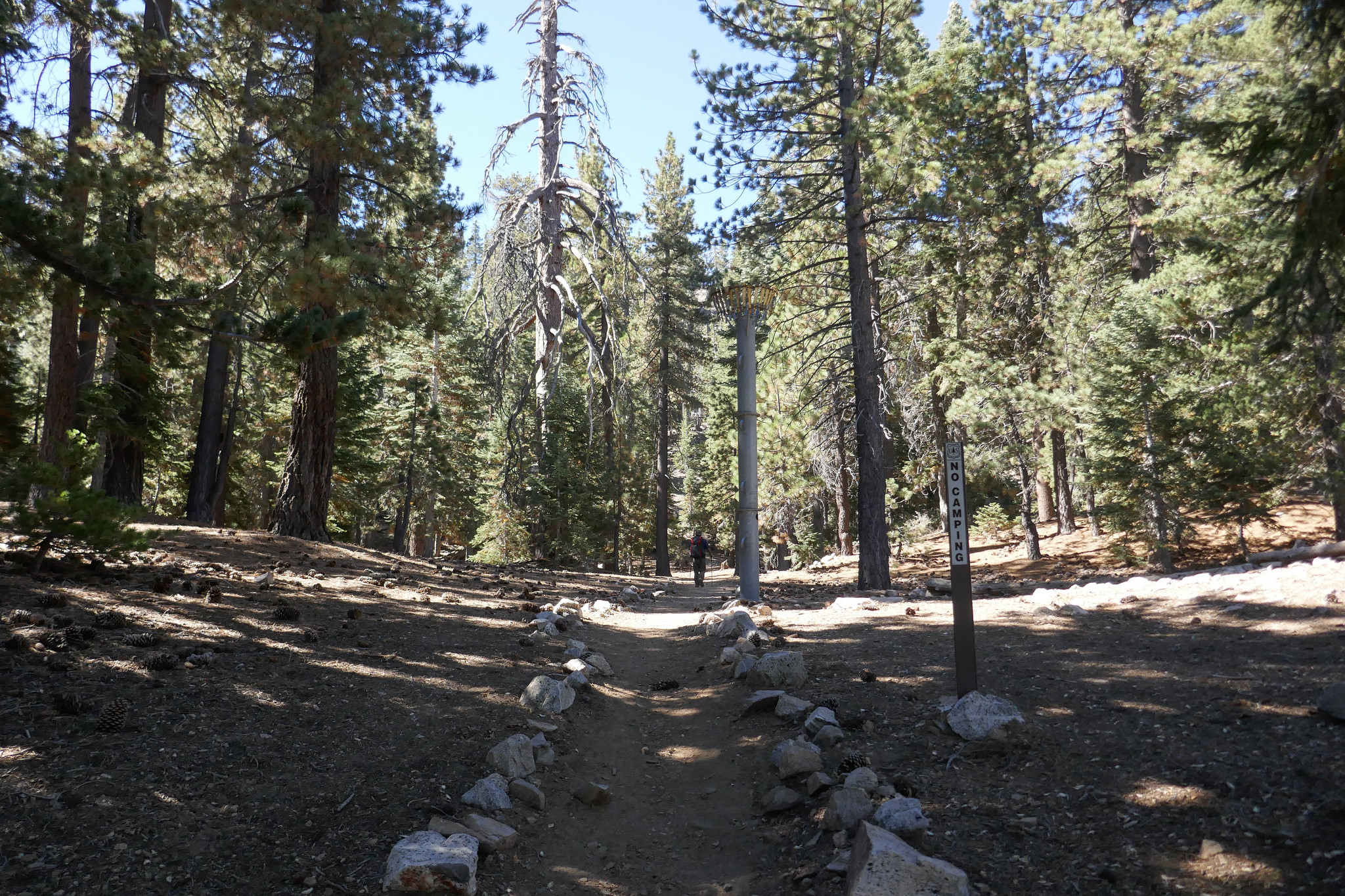 Leaving the campground on the way to the peak.
