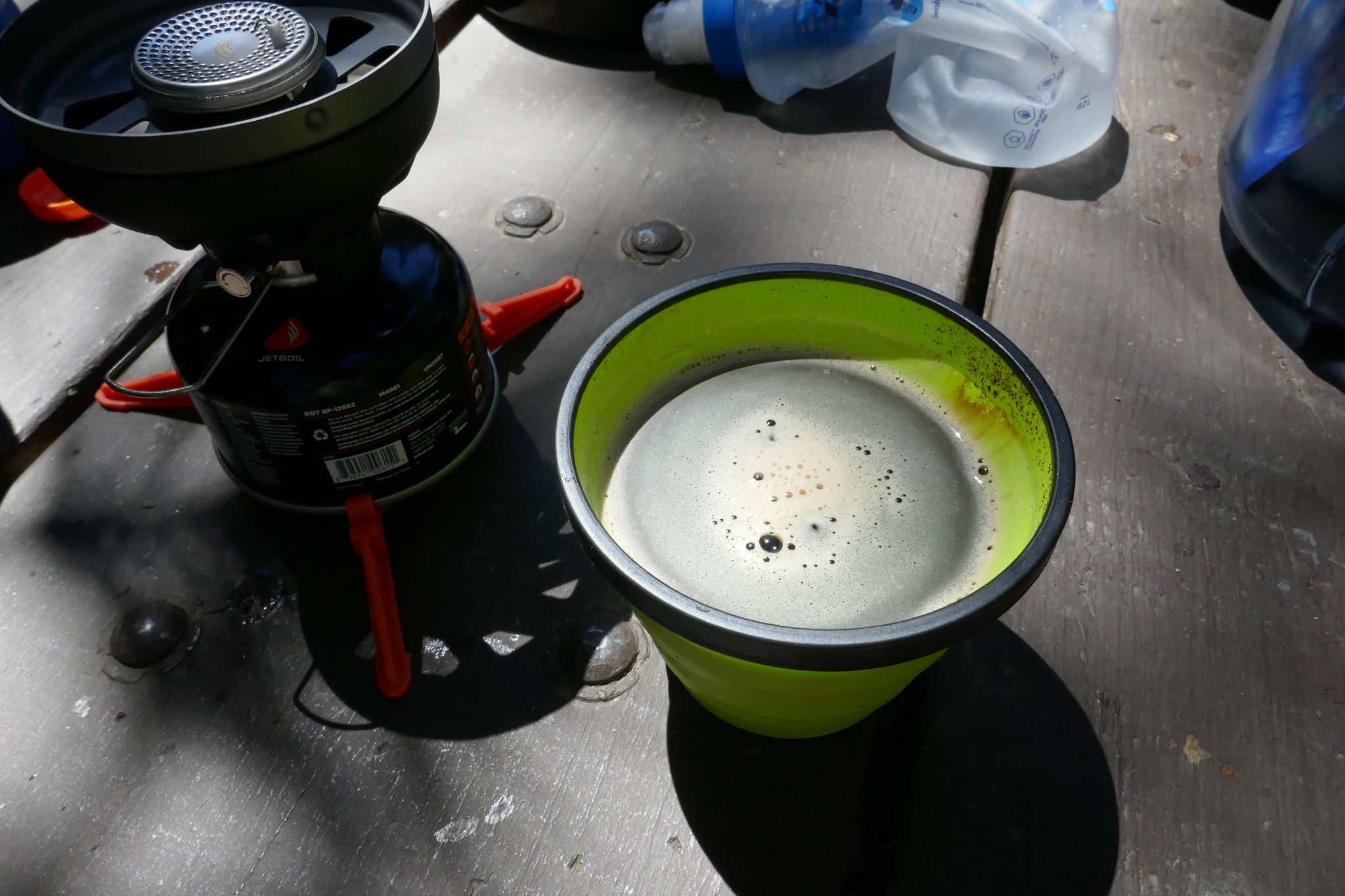 One more cup of coffee before we hit the road.