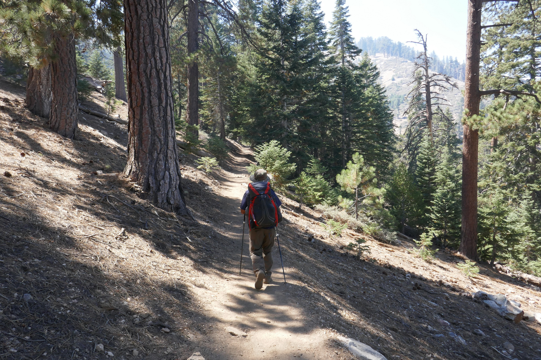 As we hike back, we see a smoky haze starting to fill the air. I had noticed it when we were at camp, but wasn’t sure where it was coming from.