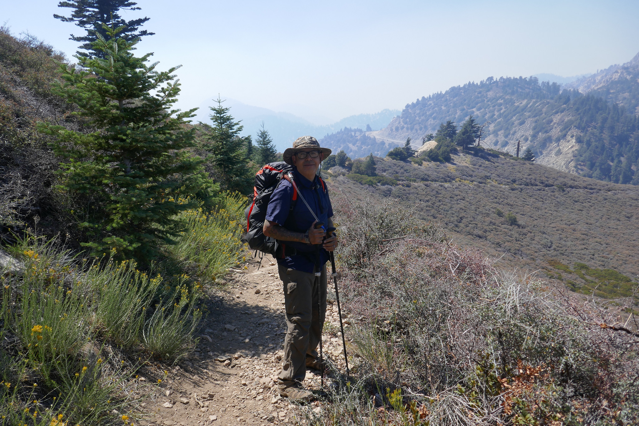 We can see cars driving up and down Angeles Crest Highway, so we are not alarmed.