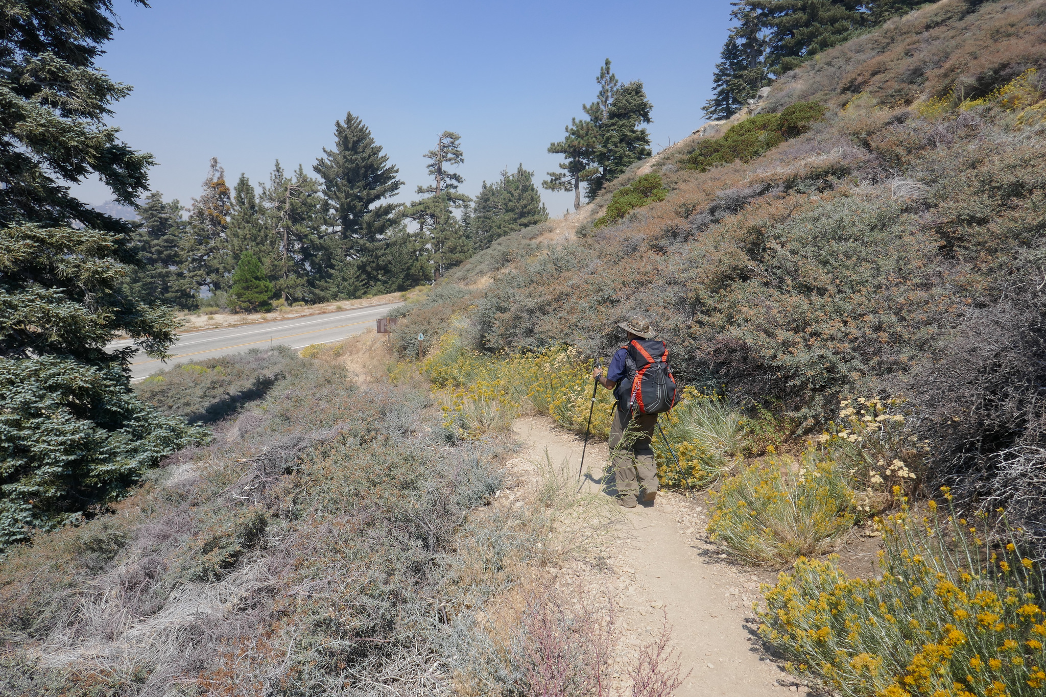 We arrive back at the trailhead.