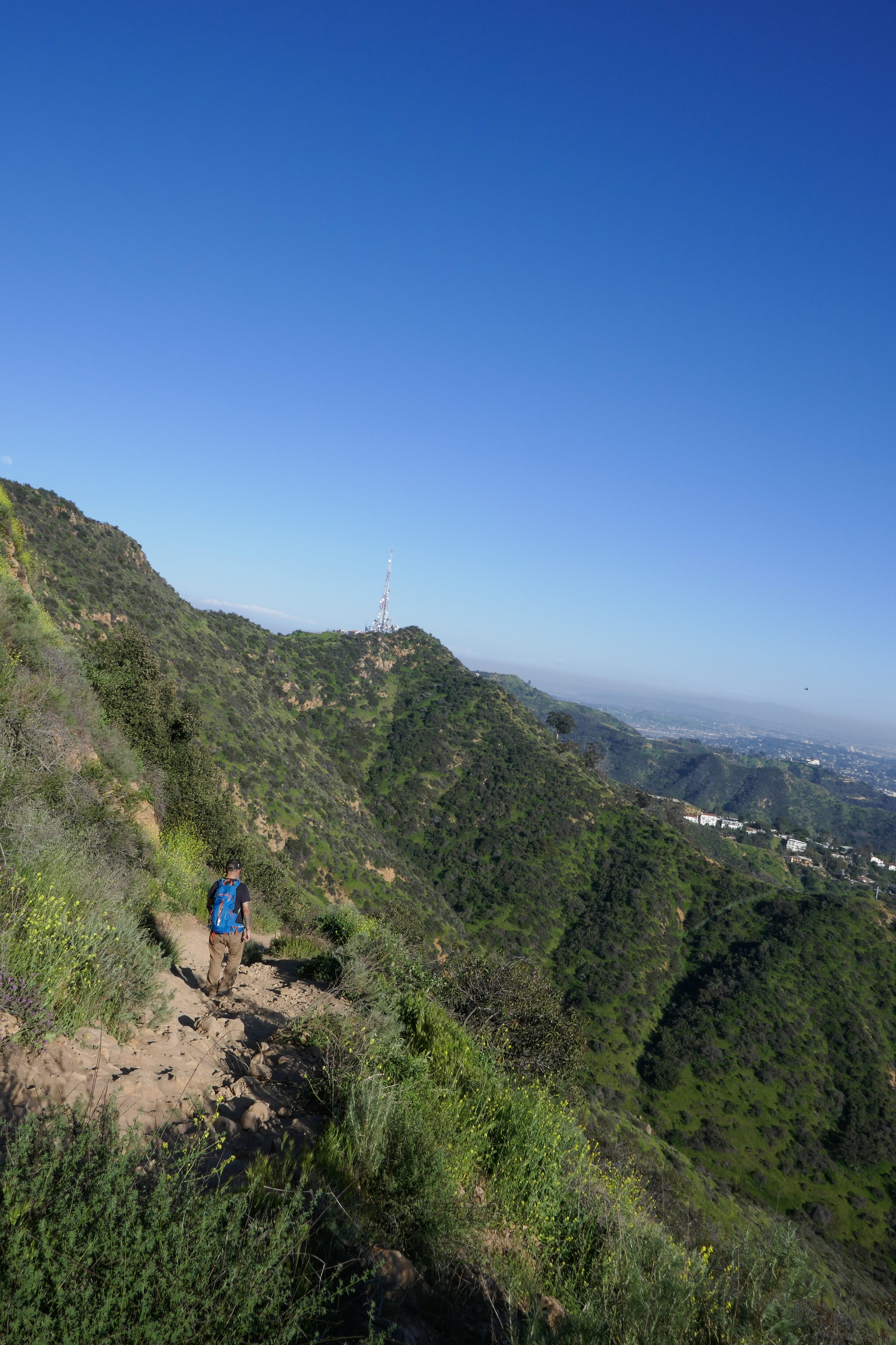 Trilha para o letreiro de Hollywood via Burbank Peak Trail