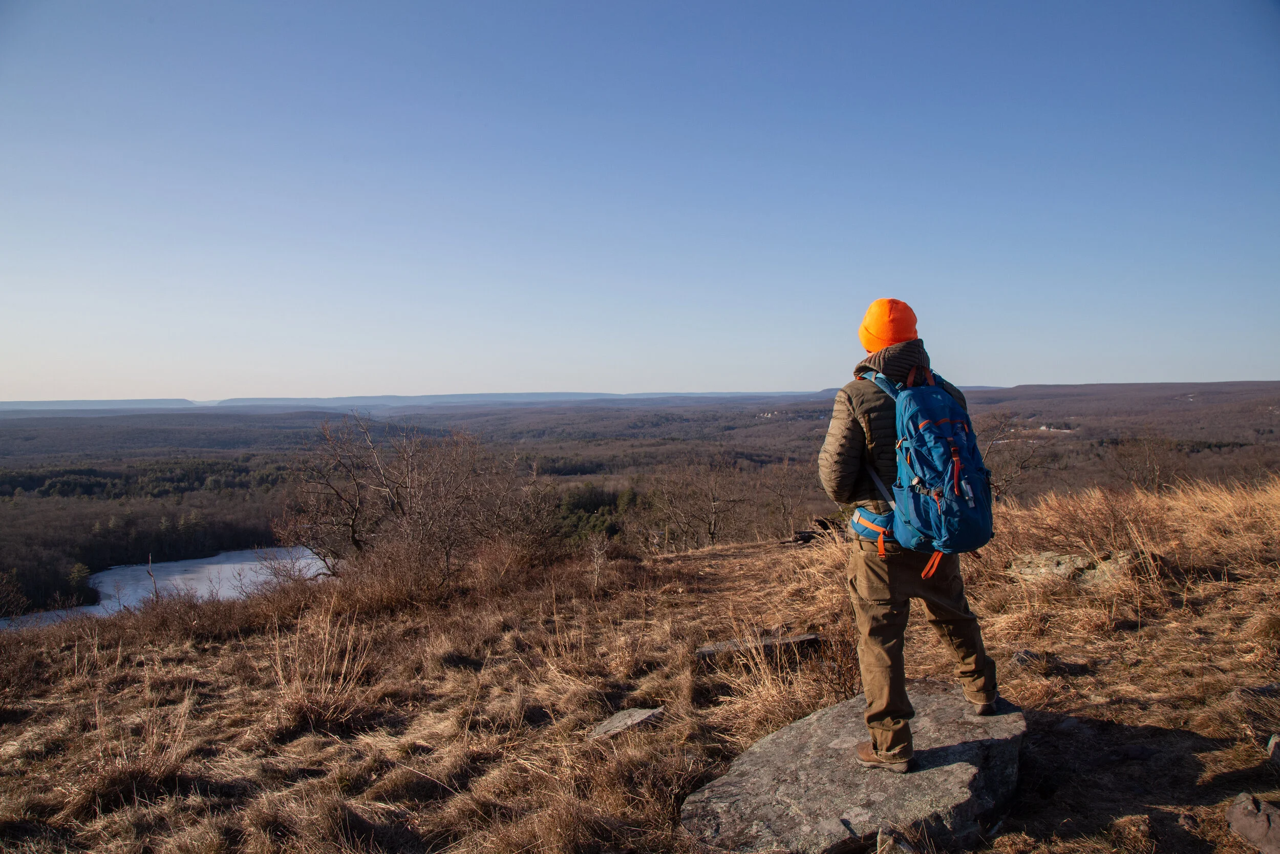 Sunrise on Mt. Wismer and an afternoon at Stony Run in the Delaware State Forest, Vernal Equinox, March 20, 2021