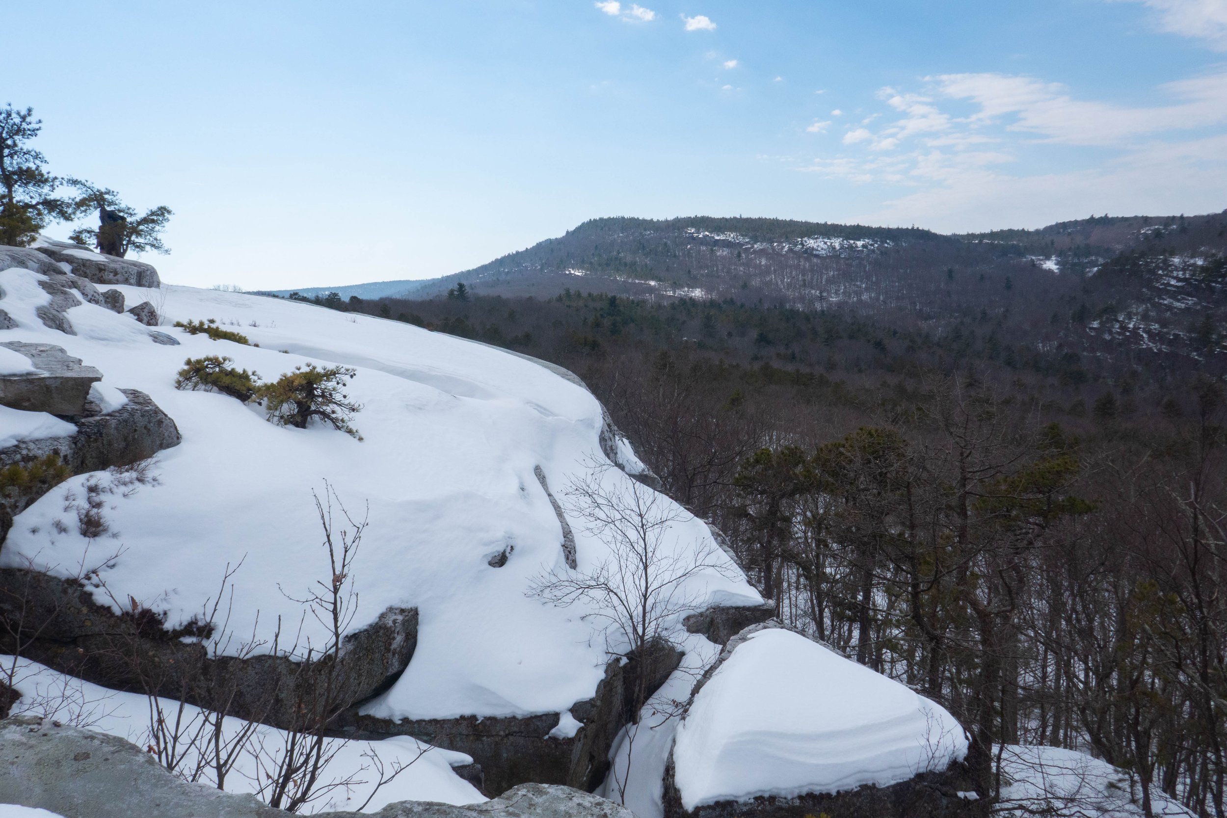 Minnewaska State Park, Awosting Falls, Bull Wheel, High Peter's Kill Trail, 5.6 Miles RT, 2,175' Max Elevation, February 28, 2026