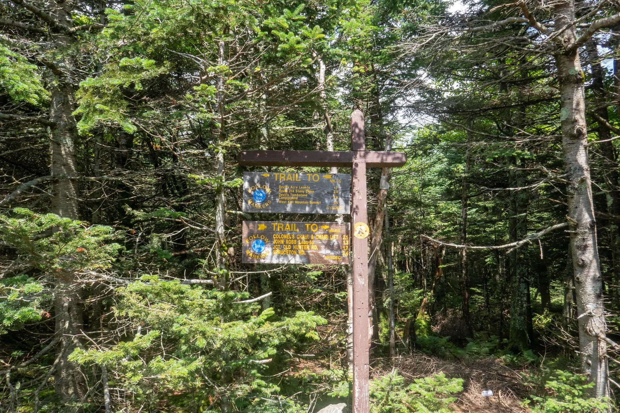 Catskill Mountains, Hunter Mountain via Spruceton Trail
