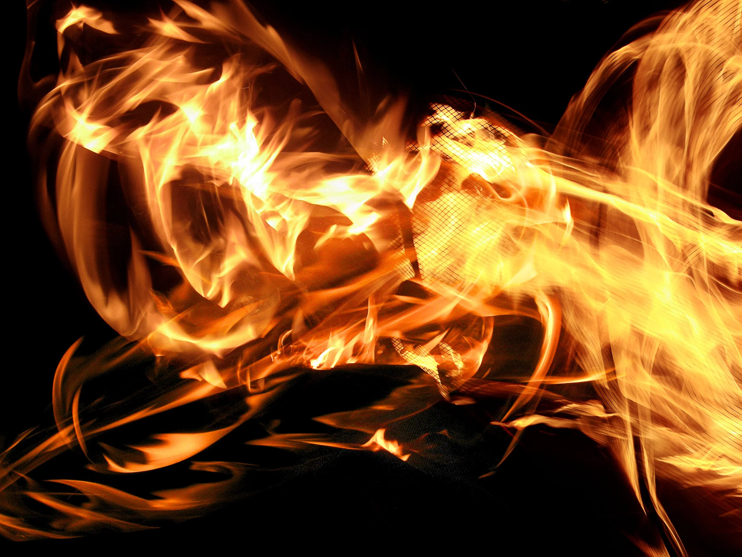 Cool Campfire long exposure, 2014