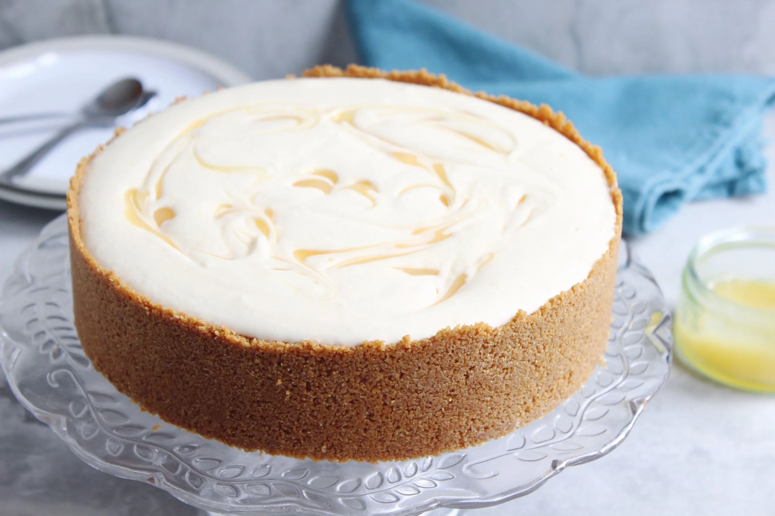 Lemon Ice Cream Cheesecake — Hannah Bakes