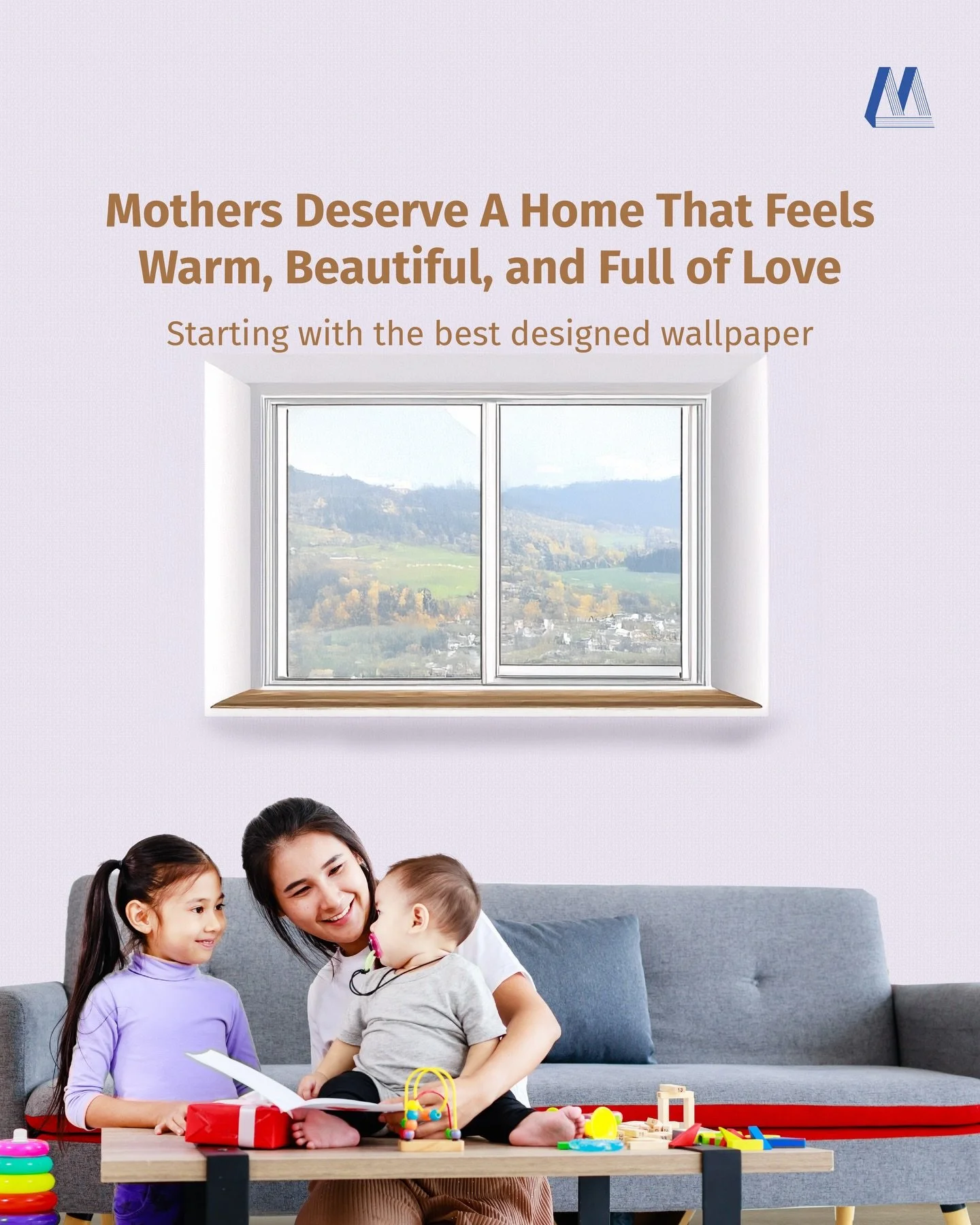 Mother&rsquo;s Day reminds us to always strive to give our best. One of them is creating a space where they can truly comfort.

To achieve the comfortable room it can be started with the good design of wallpaper that creates comfortable and peaceful 