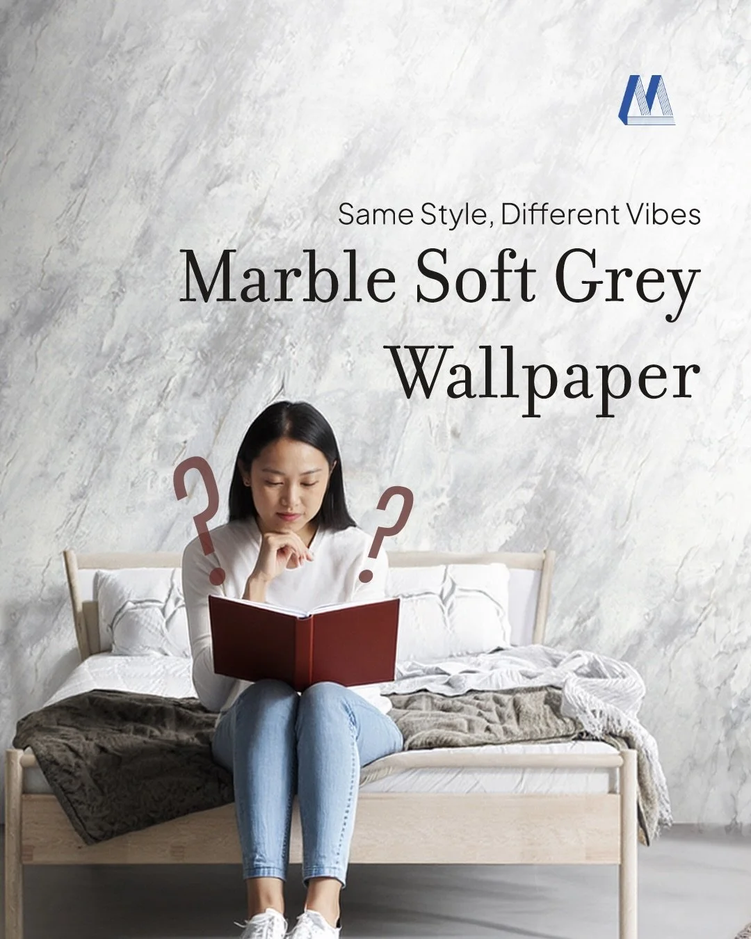 Same style, Different vibes ✨

Dengan Marble Soft Grey Wallpaper dari koleksi &ldquo;CHOICE&rdquo;, satu ruangan bisa disulap jadi berbagai konsep yang berbeda.😍

Mau tampil clean &amp; minimalis? Bisa.
Mau lebih elegan &amp; classy? Masuk banget.
A
