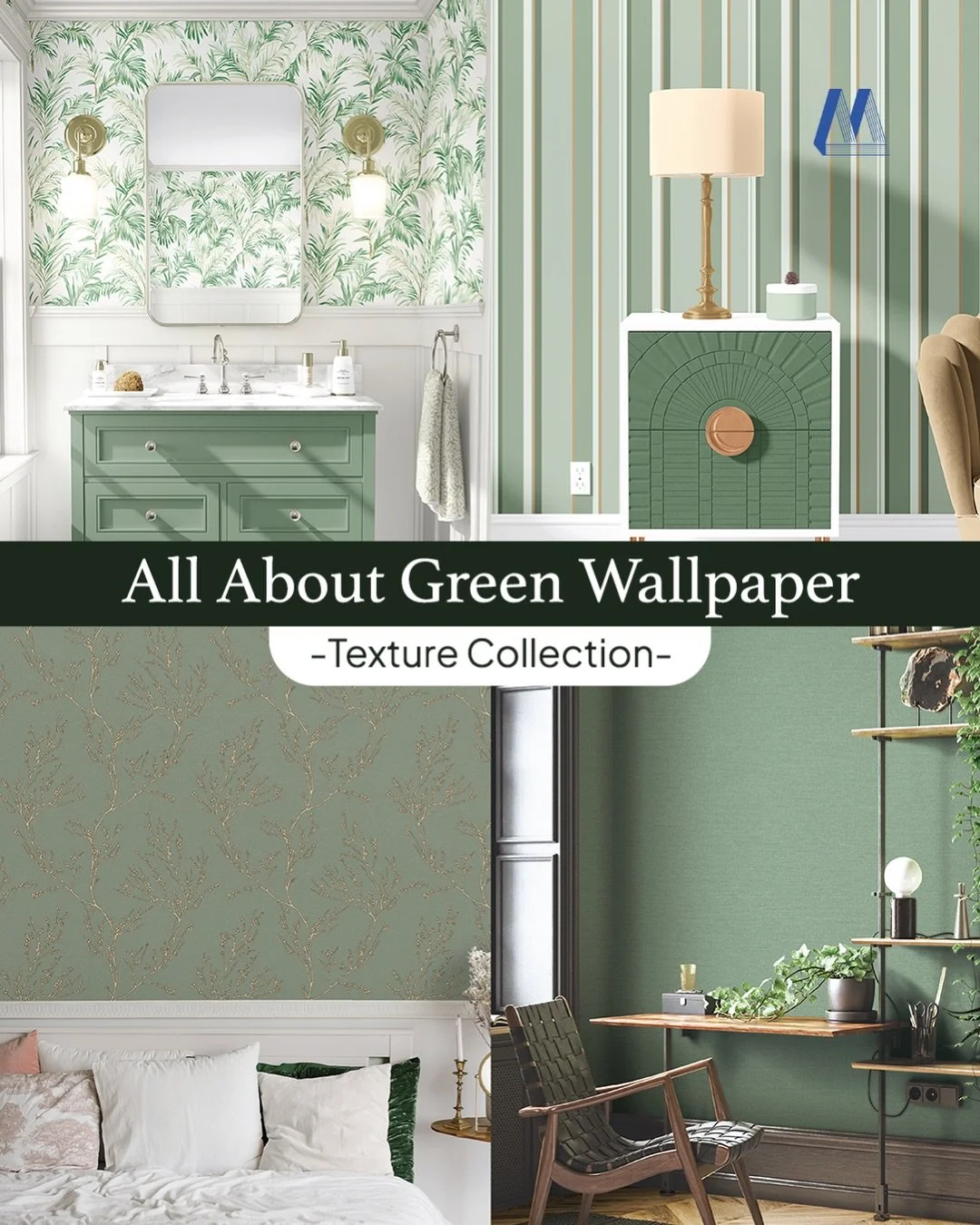 Stop bilang warna hijau itu &ldquo;biasa aja&rdquo;. 
Coba dulu pakai green wallpaper dari CGM! 🤩

Ruangan yang tadinya polos?
Auto berubah vibes jadi lebih fresh, se-seger kamu liat minuman matcha😍🍵

Mau yang bold, soft, atau natural, semua gaya 