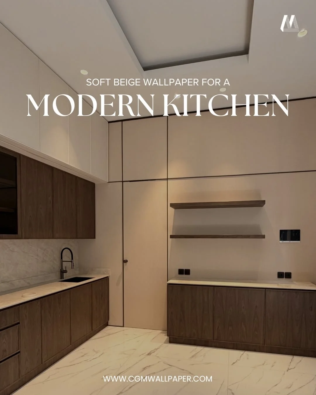 Wallpaper polos berwarna netral jadi pilihan tepat untuk menciptakan tampilan dapur yang modern!😍✨

Warna soft beige memberikan kesan bersih sekaligus menghadirkan karakter modern dan classic.
Tampilan ini cocok untuk kamu yang ingin memiliki dapur 