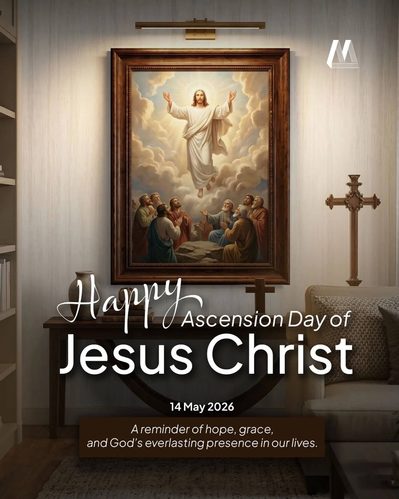 His ascension is not a goodbye, but a promise of hope that lives on.
His light continues to guide and strengthen us every day. ✨

Happy Ascension Day of Jesus Christ. 🤍

#AscensionDay #JesusChrist #FaithAndHope #BlessedDay #cgmwallpaper