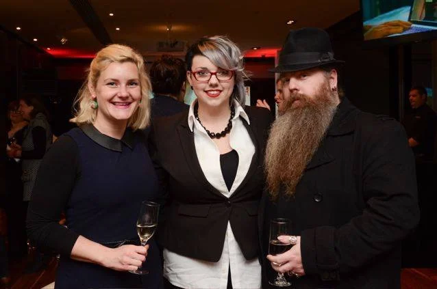 2015 SALA LAUNCH: with Kate Moskwa , Angelique Joy and Brent Leideritz at the official launch held at the Advertiser building on July the 3rd. Image (c) SALA 2015. 