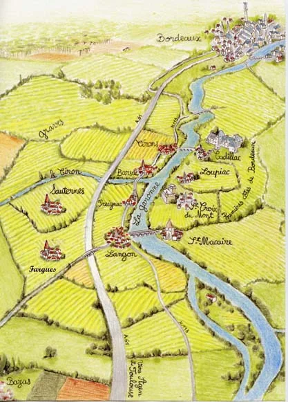 The Ciron genteelly meeting the Garonne.