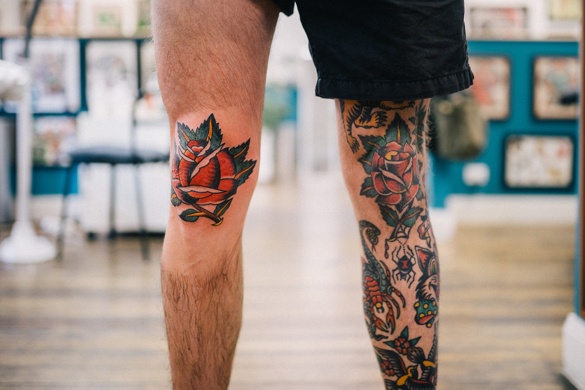 Knee rose by Matt Webb Tattoo  Seventy Two Street Tattoo  Facebook