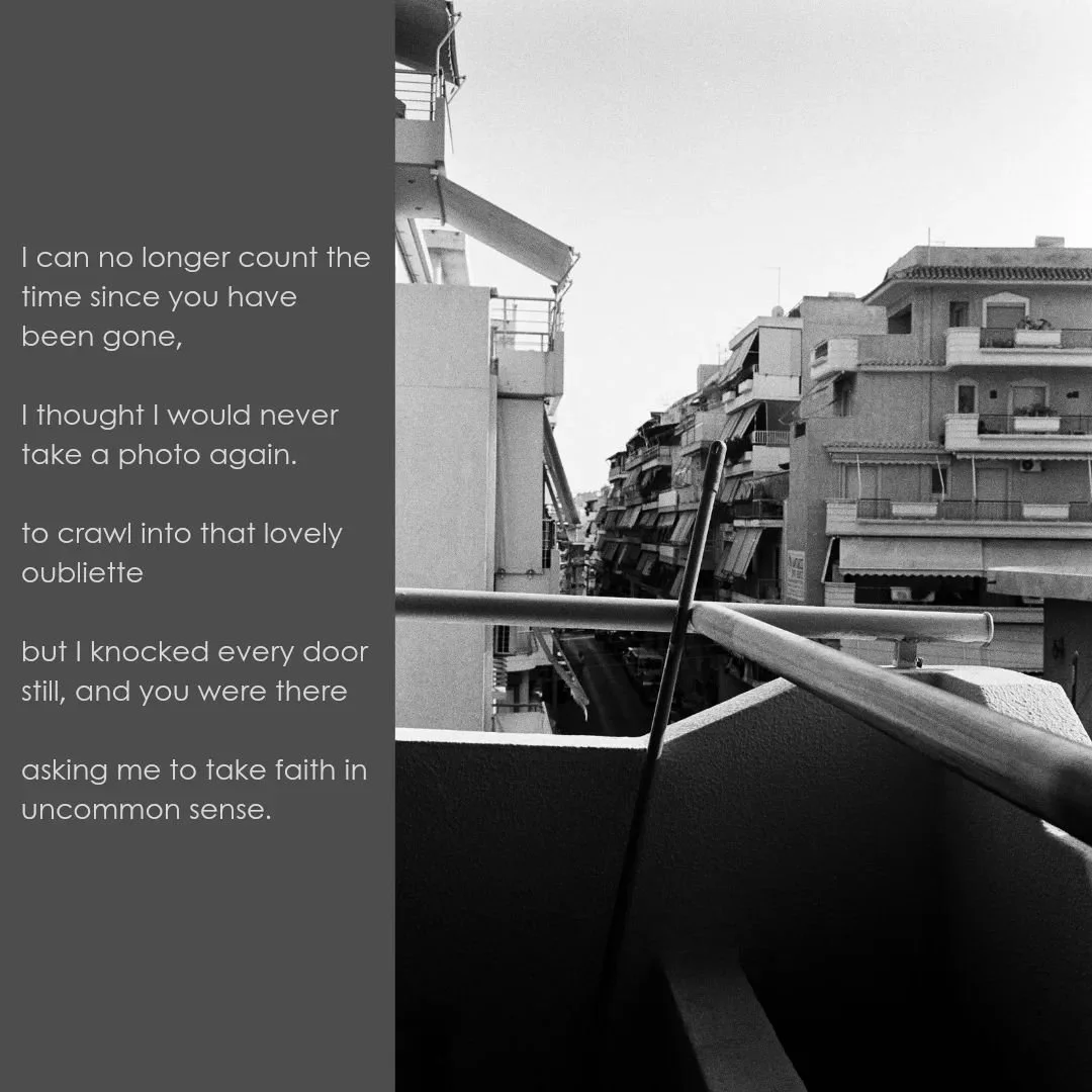 I found my archive of Instagram chats, the ones I downloaded to make sure I had your voice for as long as there was electricity. Feeling a rush to do so much lately 😅 but here is the first image of the new body of work, uncommon sense. And it's for 