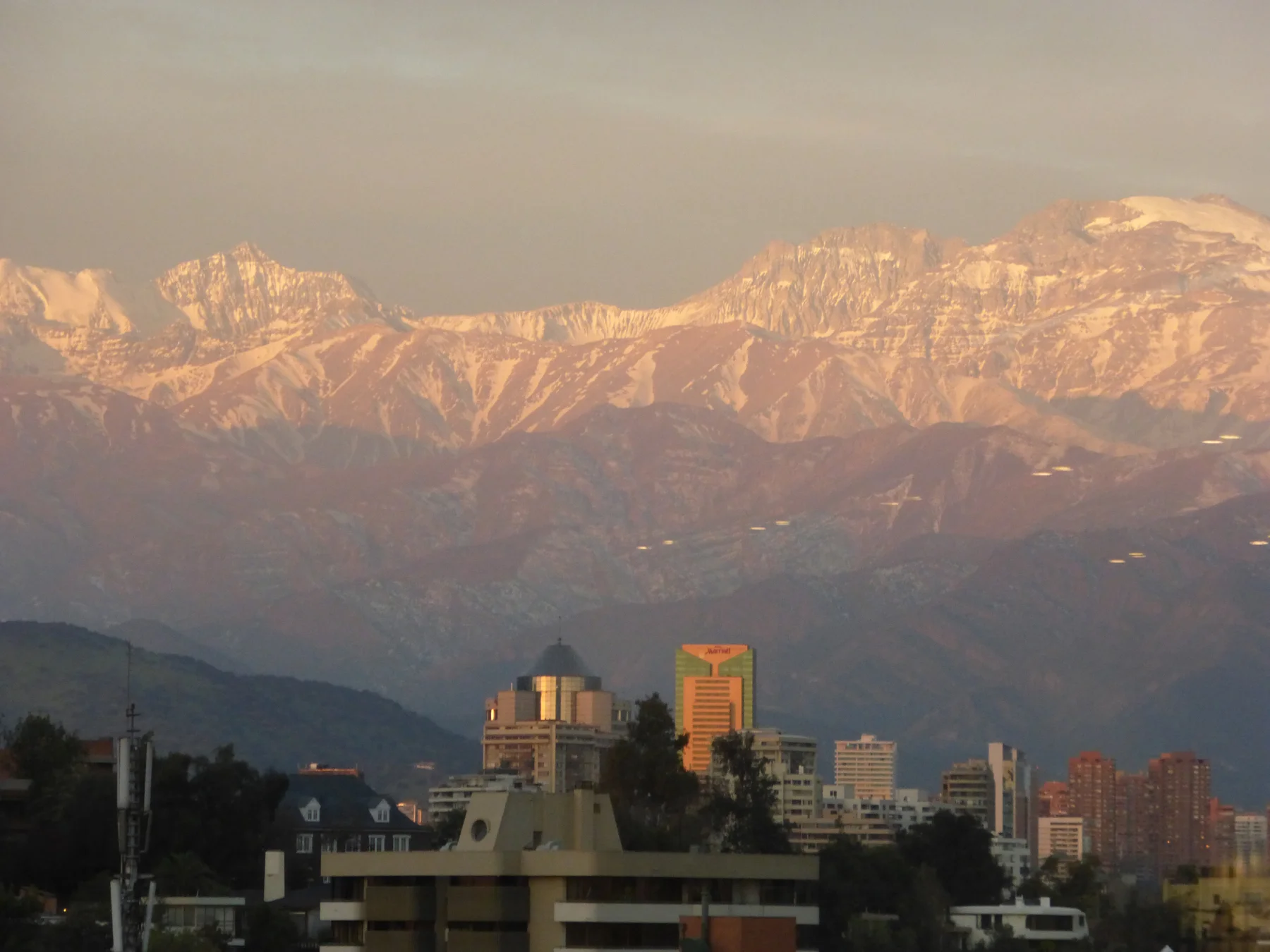 One last view of The Andes from Santiago. We leave in the morning for the coast and Puerto Montt!