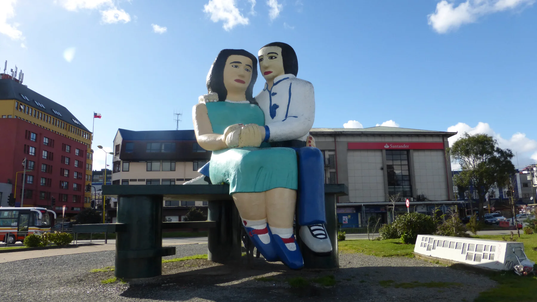 We spent the rest of our time in Puerto Montt just walking around the town. These two are the unofficial symbol of Puerto Montt. "The Lovers By the Sea."