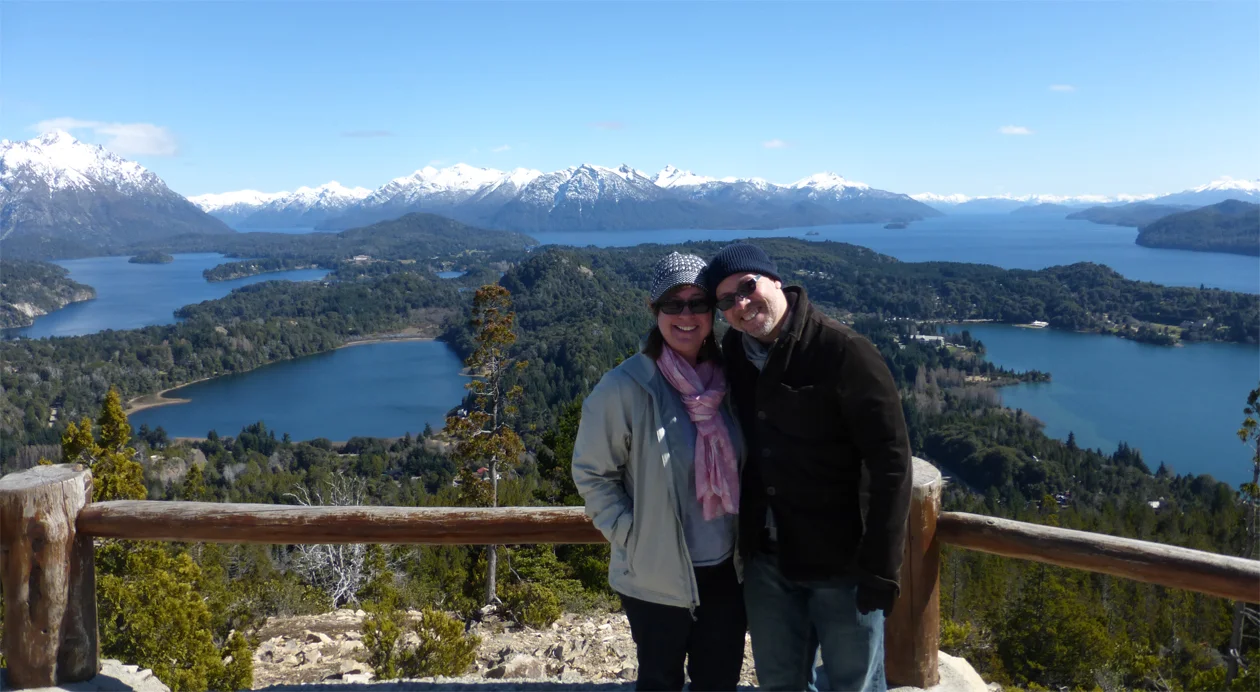National Geographic Magazine named this one of the seven most beautiful views in the world. (Not our two mugs...what's behind us).
