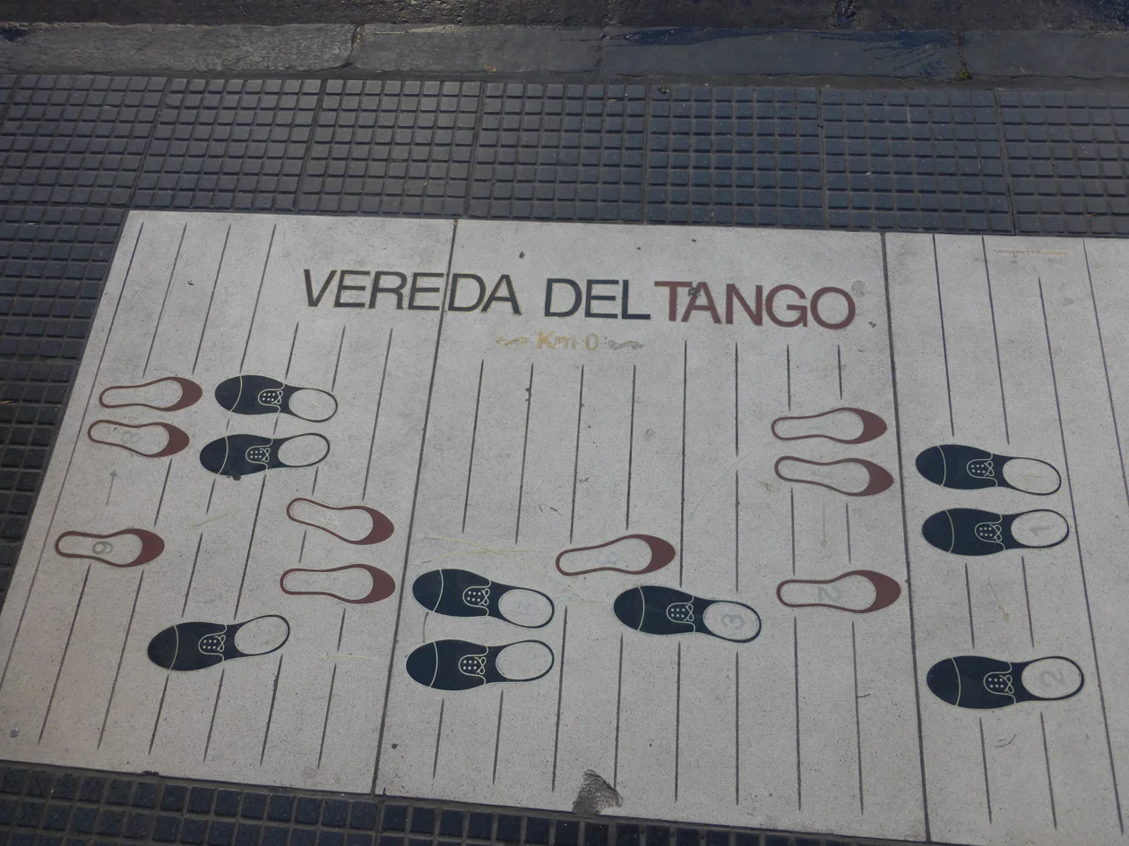 The city of Buenos Aires wants to be sure everyone knows how to Tango! We found this on a main street.