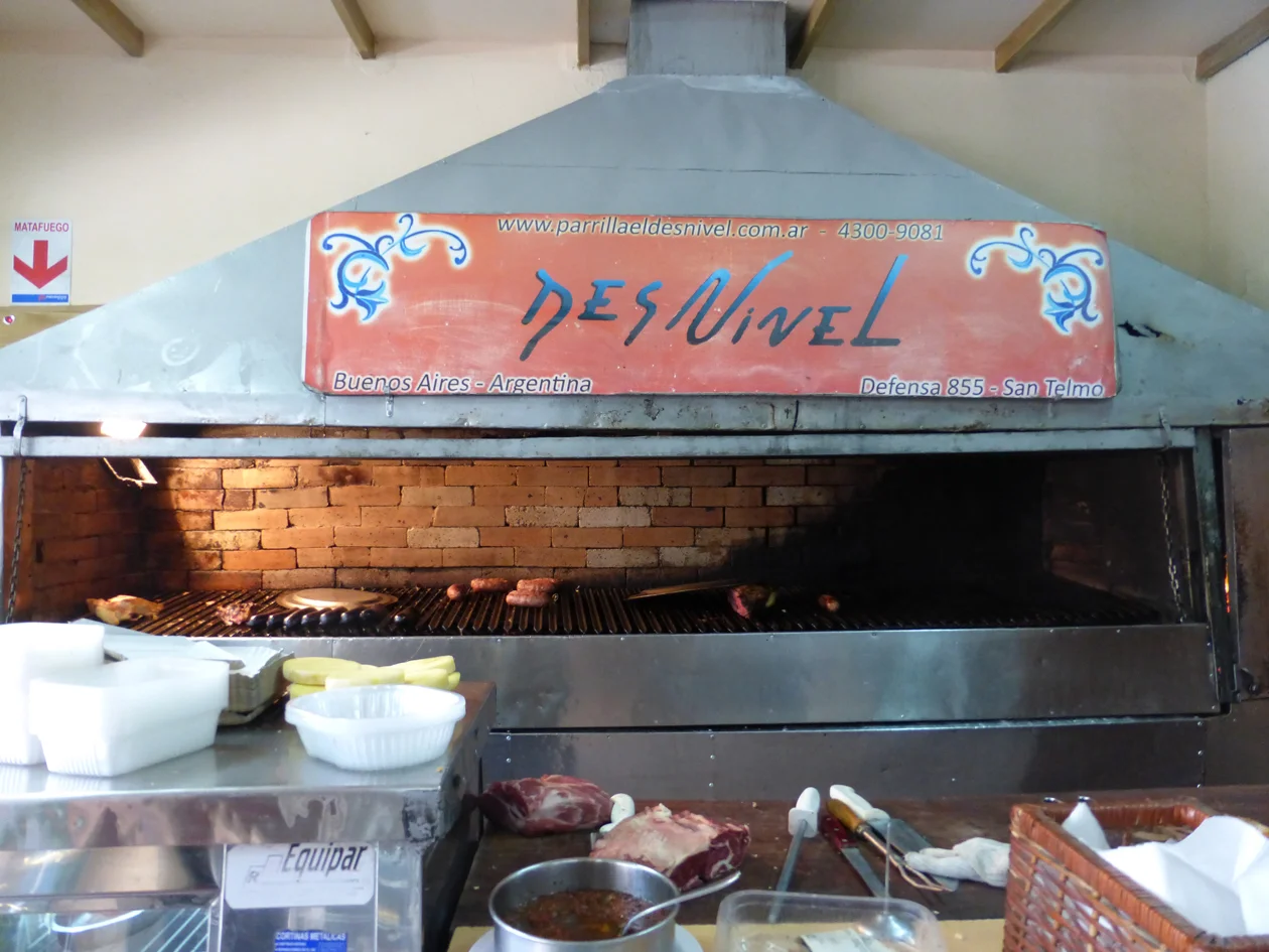 The parilla where we ate lunch (thank you, Michelle!! this was a GREAT recommendation!) It's called Des Nivel and it's in the San Telmo area.
