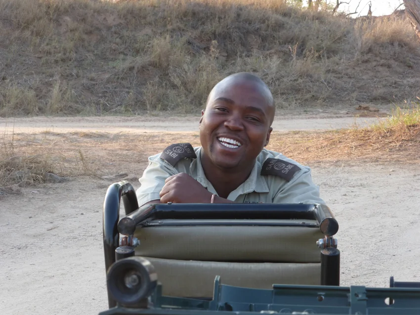 And this is Richard. Our eagle-eyed tracker. He and Joe were with us on all of our game drives.