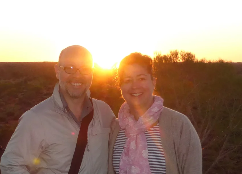 This is to prove that we did, in fact, get up at 4:00 AM to go and look at two rocks at sunrise.